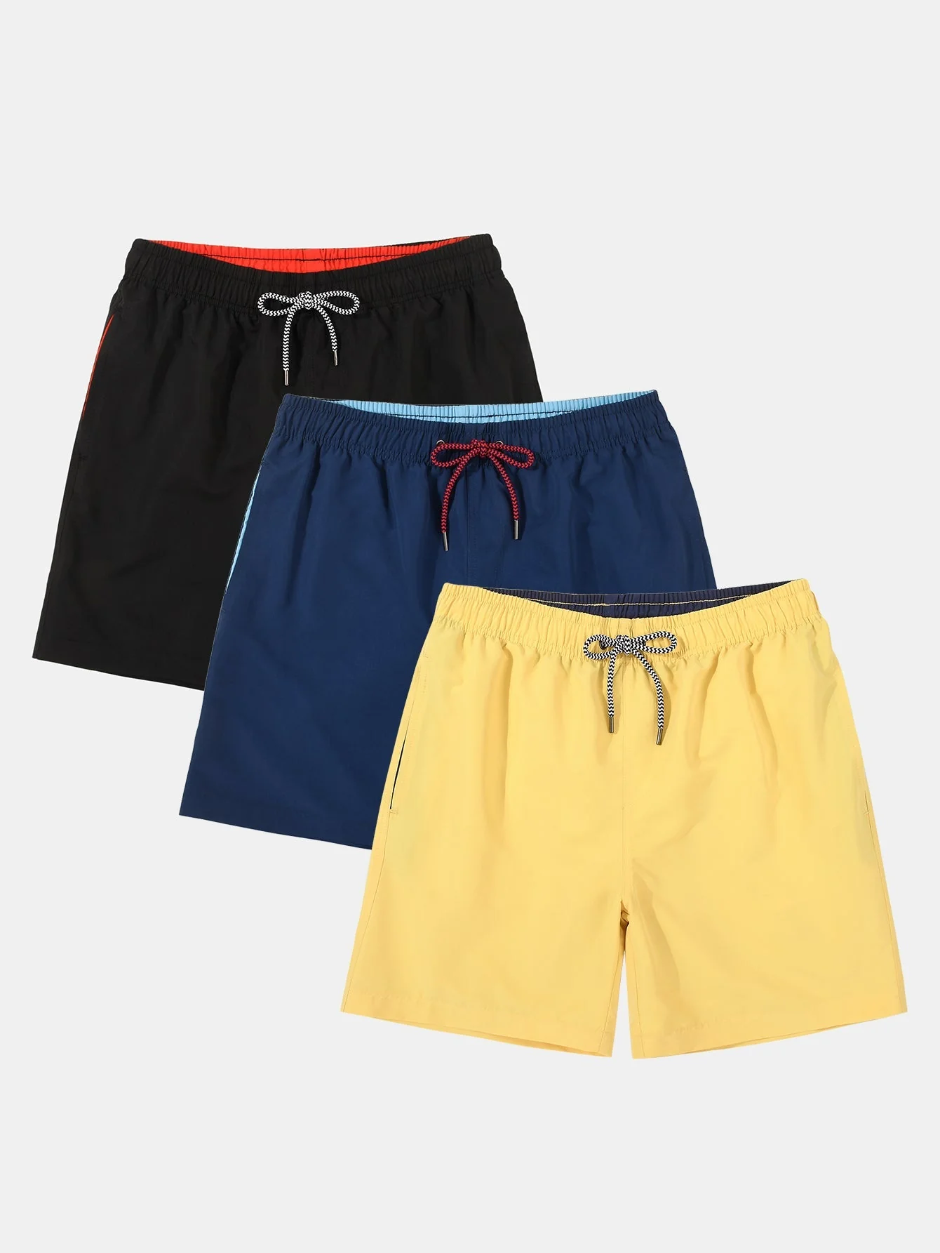 Adelhelm® | 3 Pieces Contrast Waistband Swim Shorts - Image 4