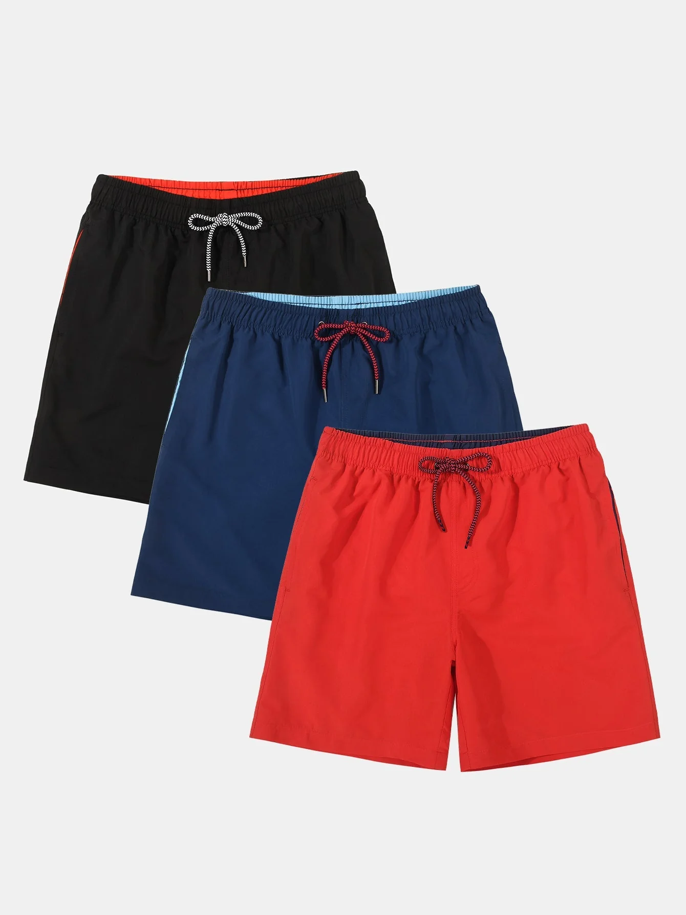 Adelhelm® | 3 Pieces Contrast Waistband Swim Shorts - Image 6