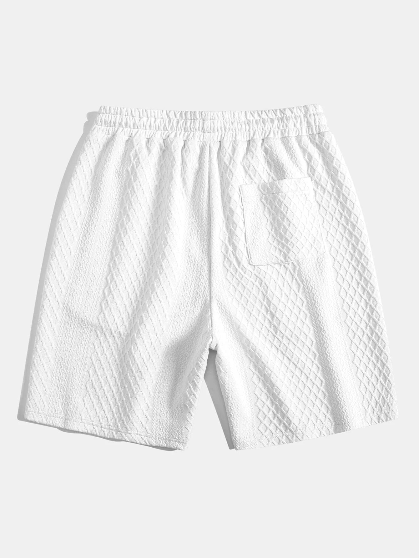 Adelin® | 3 Pieces Diamond Geometric Jacquard Drawstring Shorts - Image 10