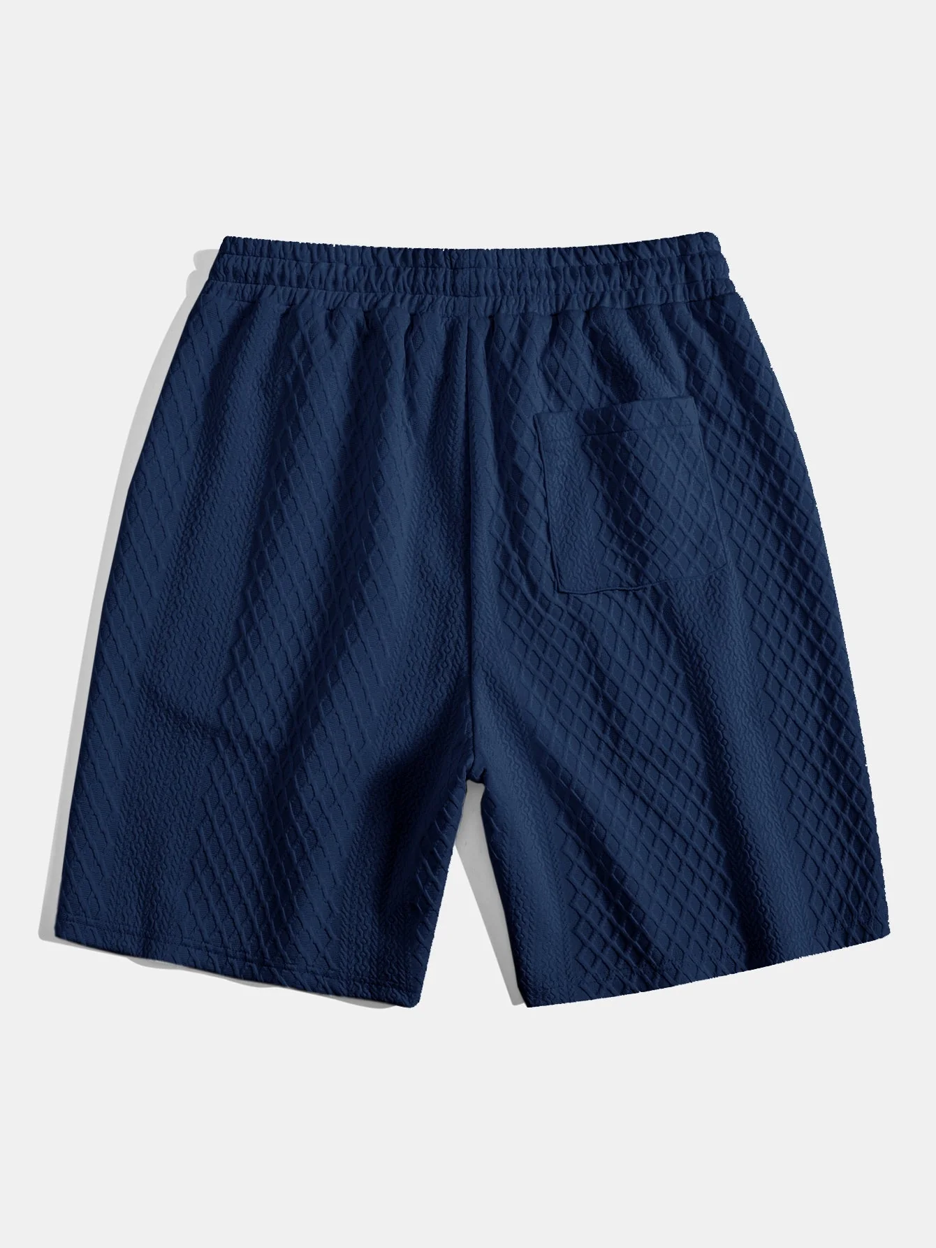 Adelin® | 3 Pieces Diamond Geometric Jacquard Drawstring Shorts - Image 12