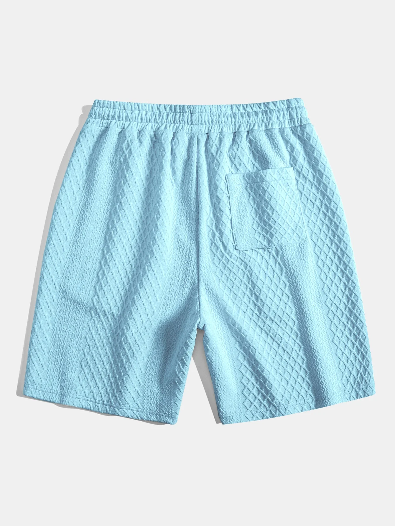Adelin® | 3 Pieces Diamond Geometric Jacquard Drawstring Shorts - Image 16