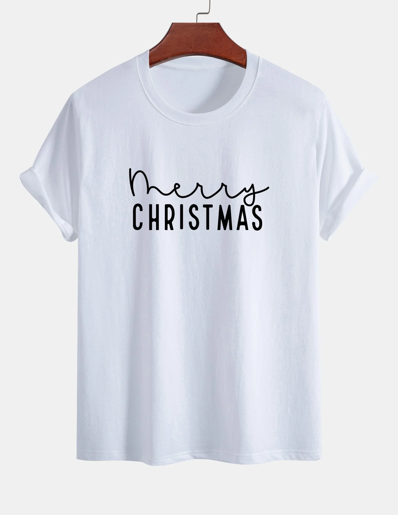 Adelmo® | Christmas Print Cotton T-Shirt - Image 12