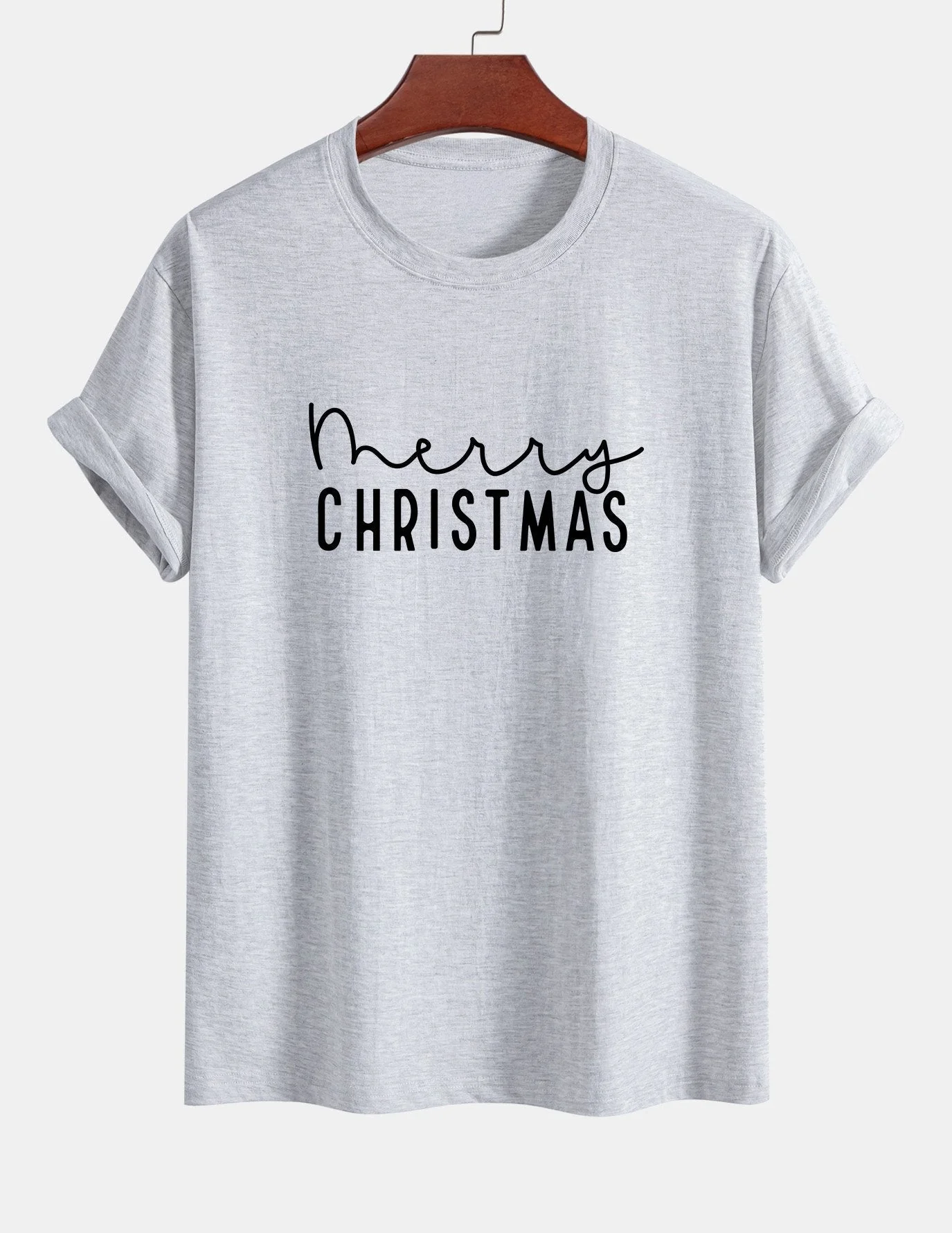 Adelmo® | Christmas Print Cotton T-Shirt - Image 14