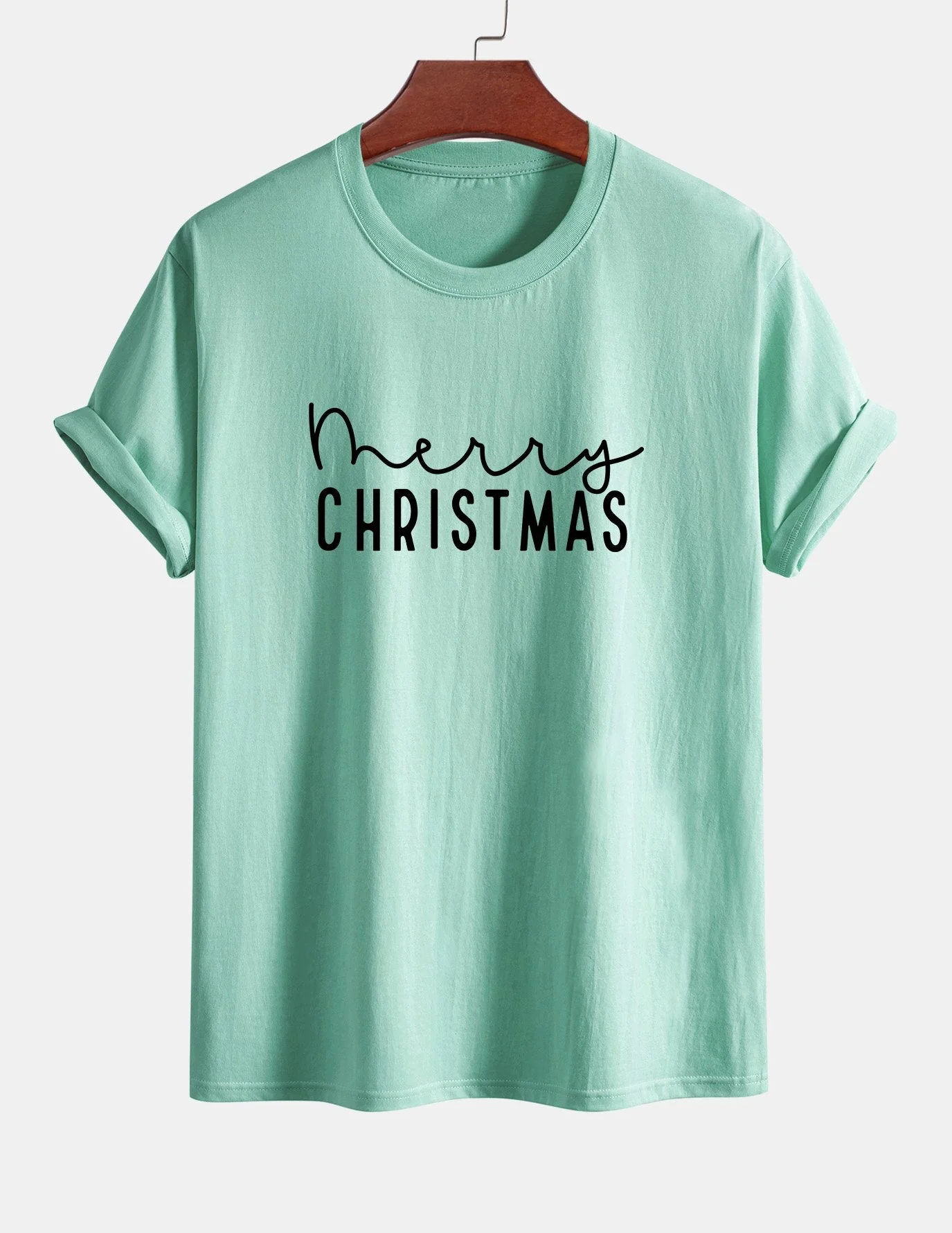 Adelmo® | Christmas Print Cotton T-Shirt - Image 15