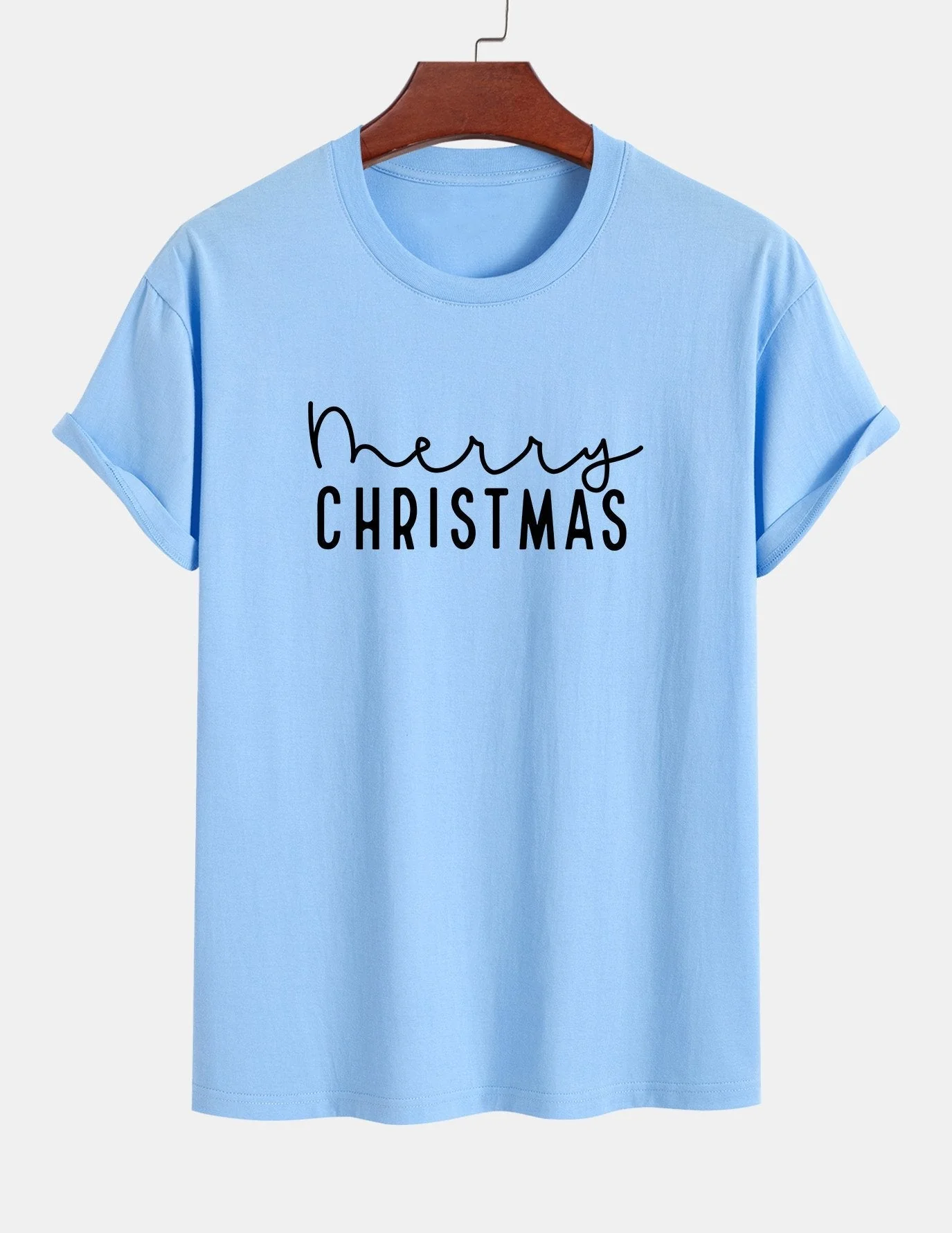 Adelmo® | Christmas Print Cotton T-Shirt - Image 16