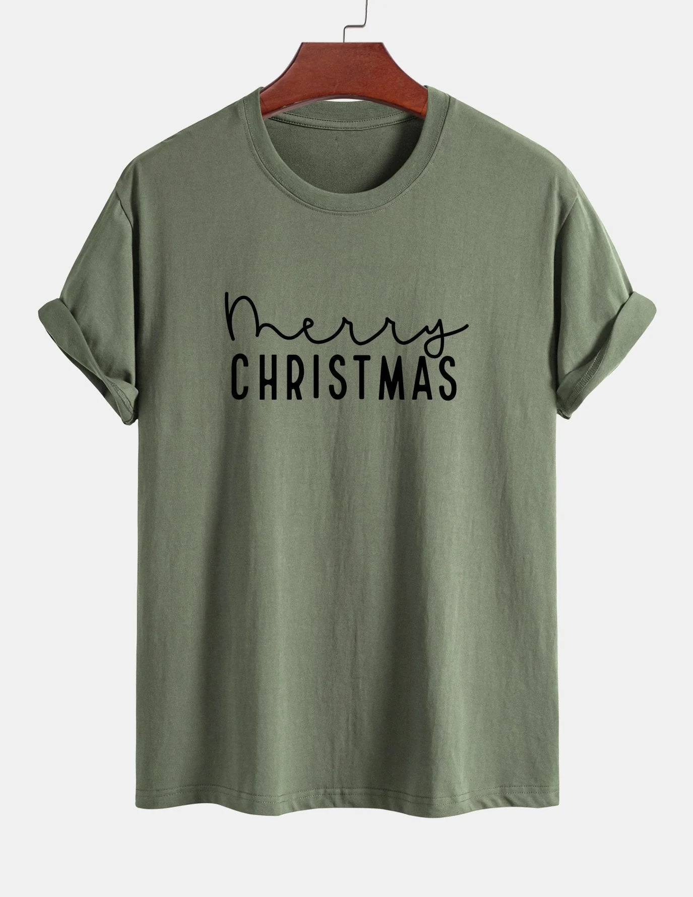 Adelmo® | Christmas Print Cotton T-Shirt - Image 17