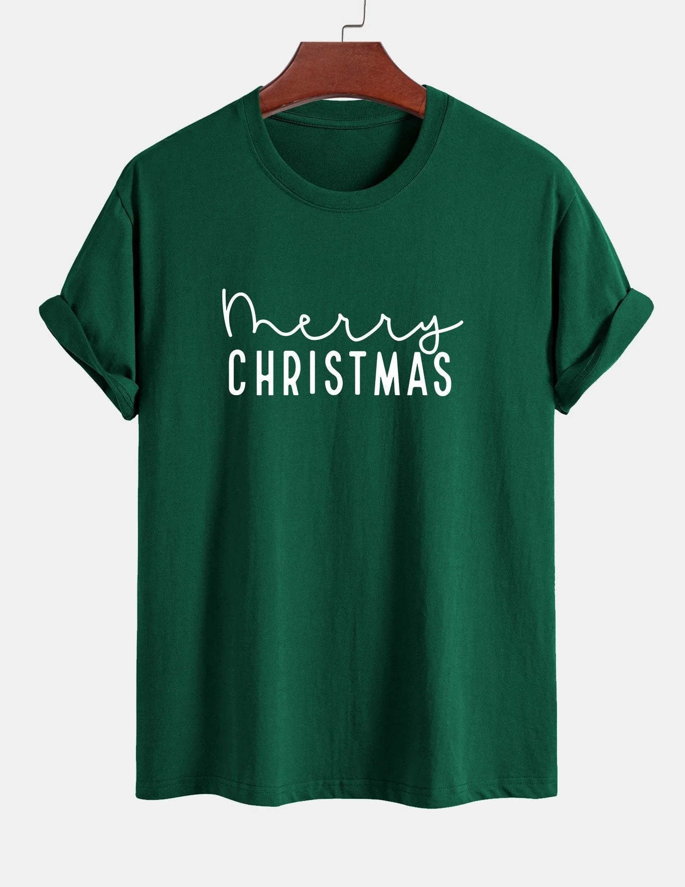 Adelmo® | Christmas Print Cotton T-Shirt - Image 2