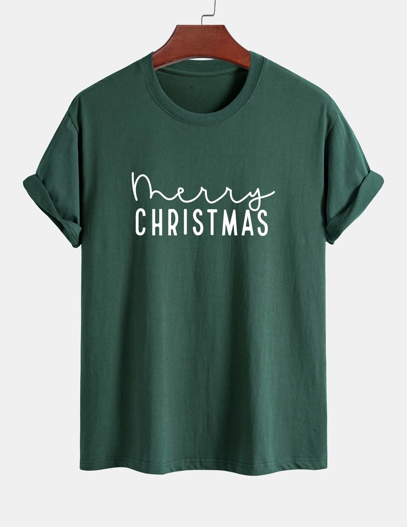 Adelmo® | Christmas Print Cotton T-Shirt - Image 3