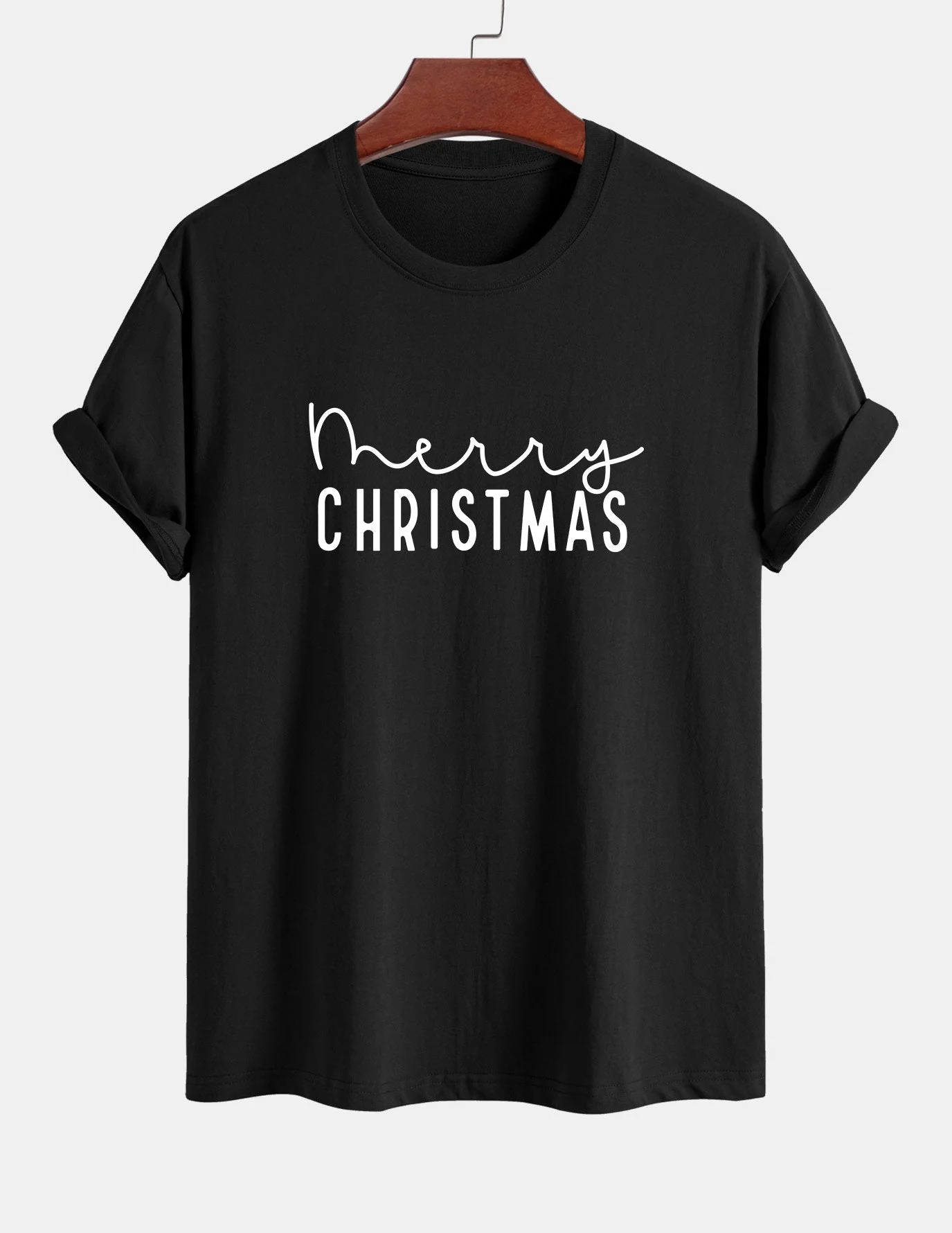 Adelmo® | Christmas Print Cotton T-Shirt - Image 4