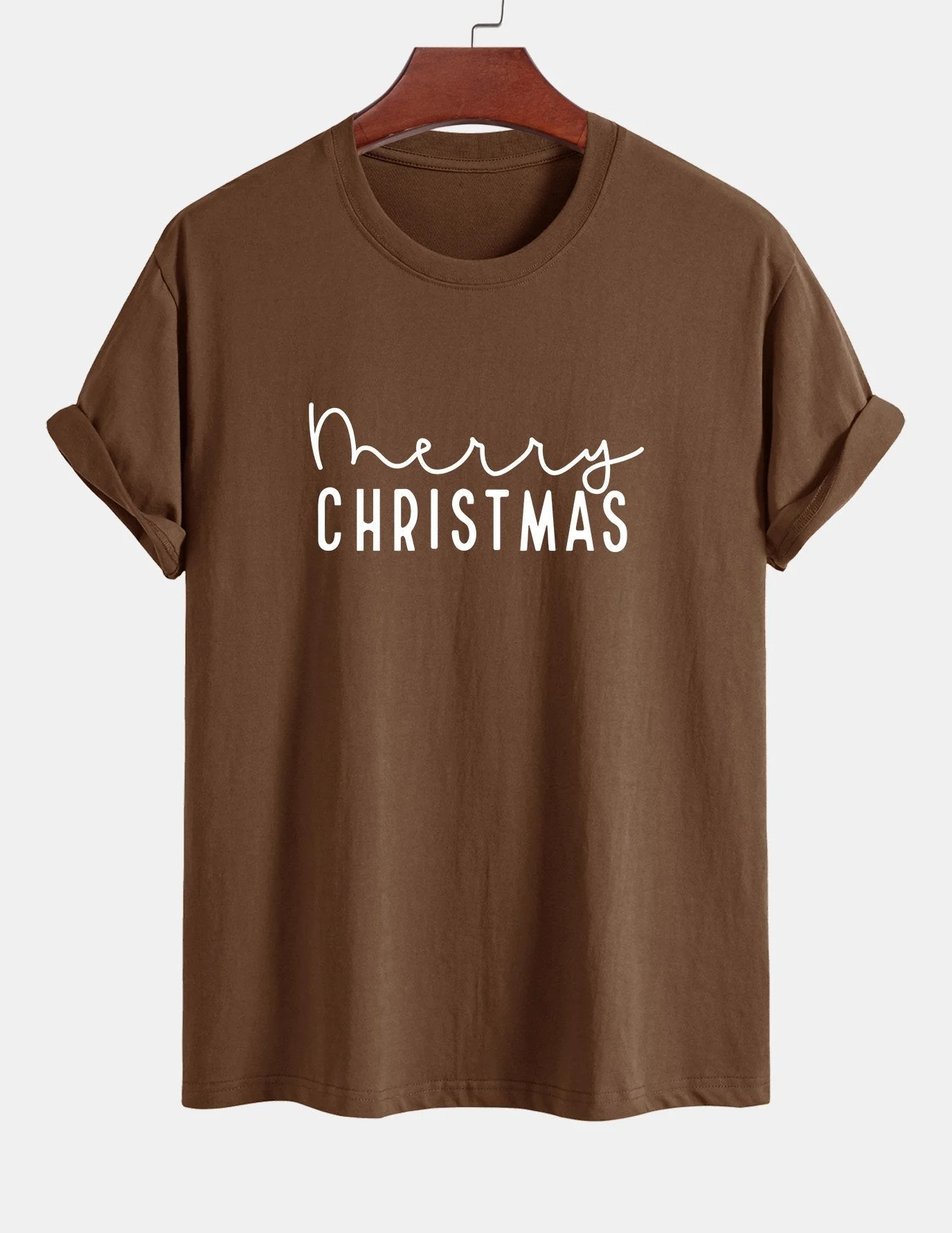 Adelmo® | Christmas Print Cotton T-Shirt - Image 5