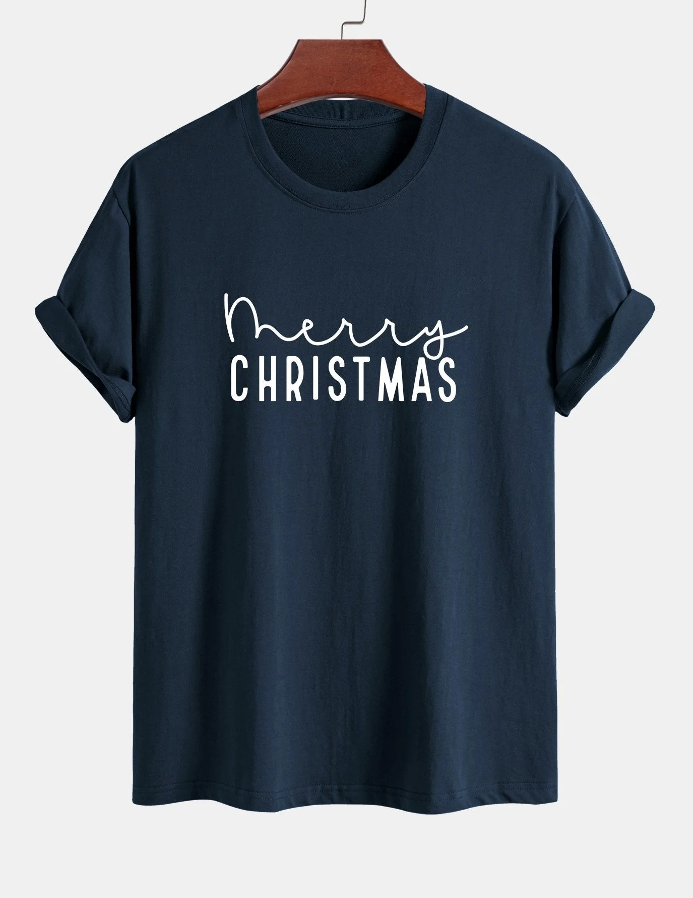 Adelmo® | Christmas Print Cotton T-Shirt - Image 6