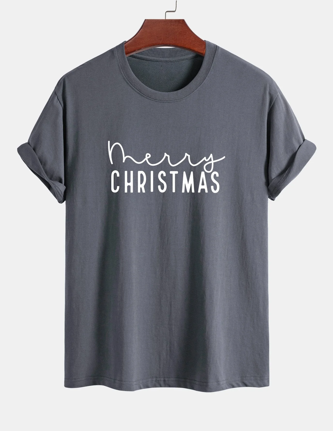 Adelmo® | Christmas Print Cotton T-Shirt - Image 8