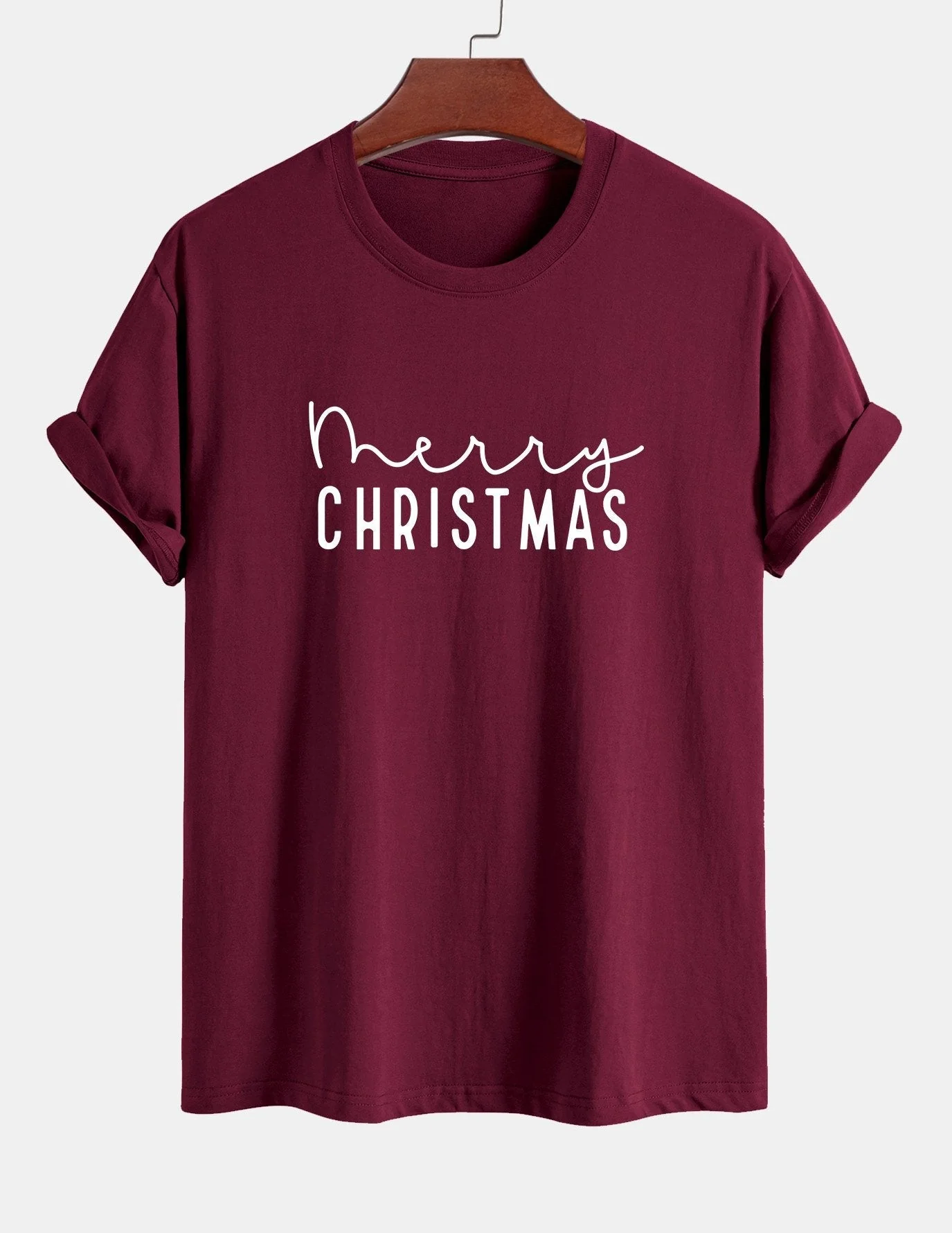 Adelmo® | Christmas Print Cotton T-Shirt - Image 9