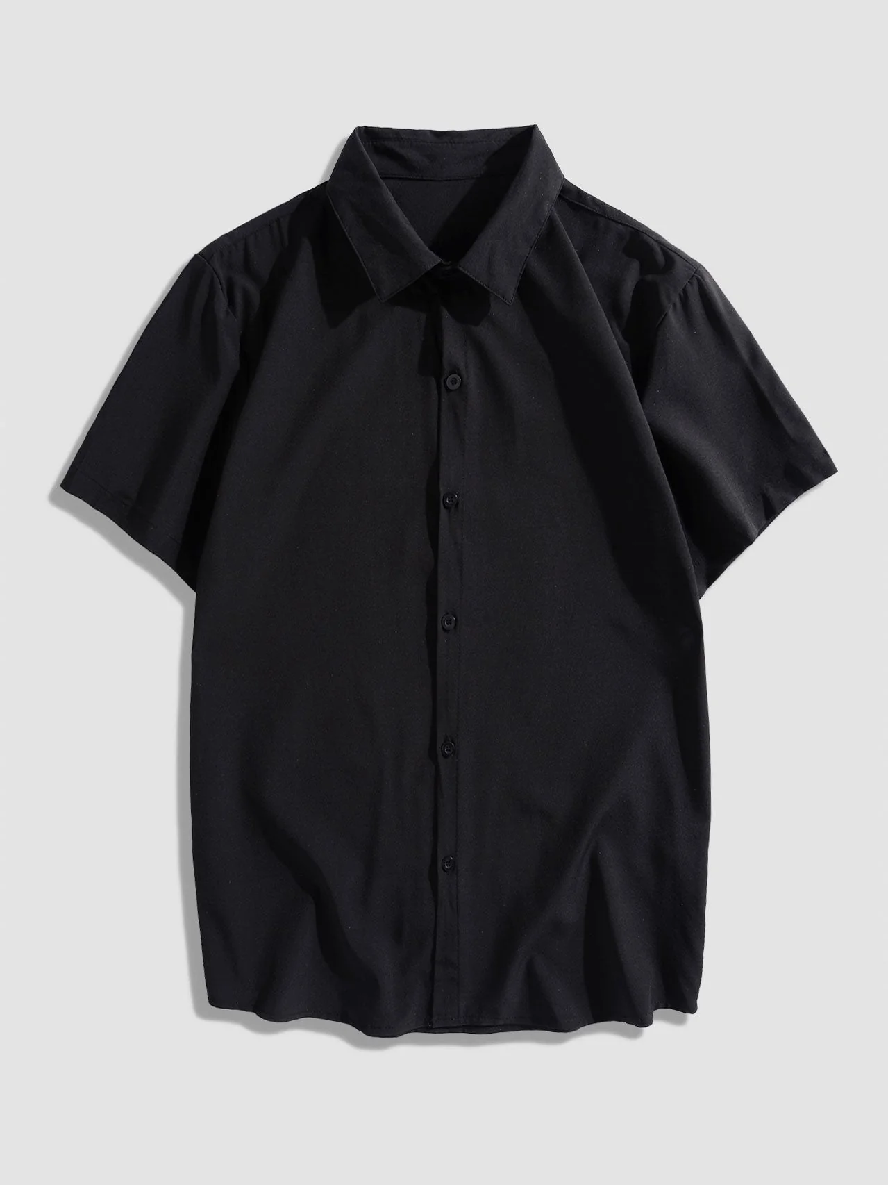 Adelmo® | Solid Color Lapel Basic Shirts - Image 2