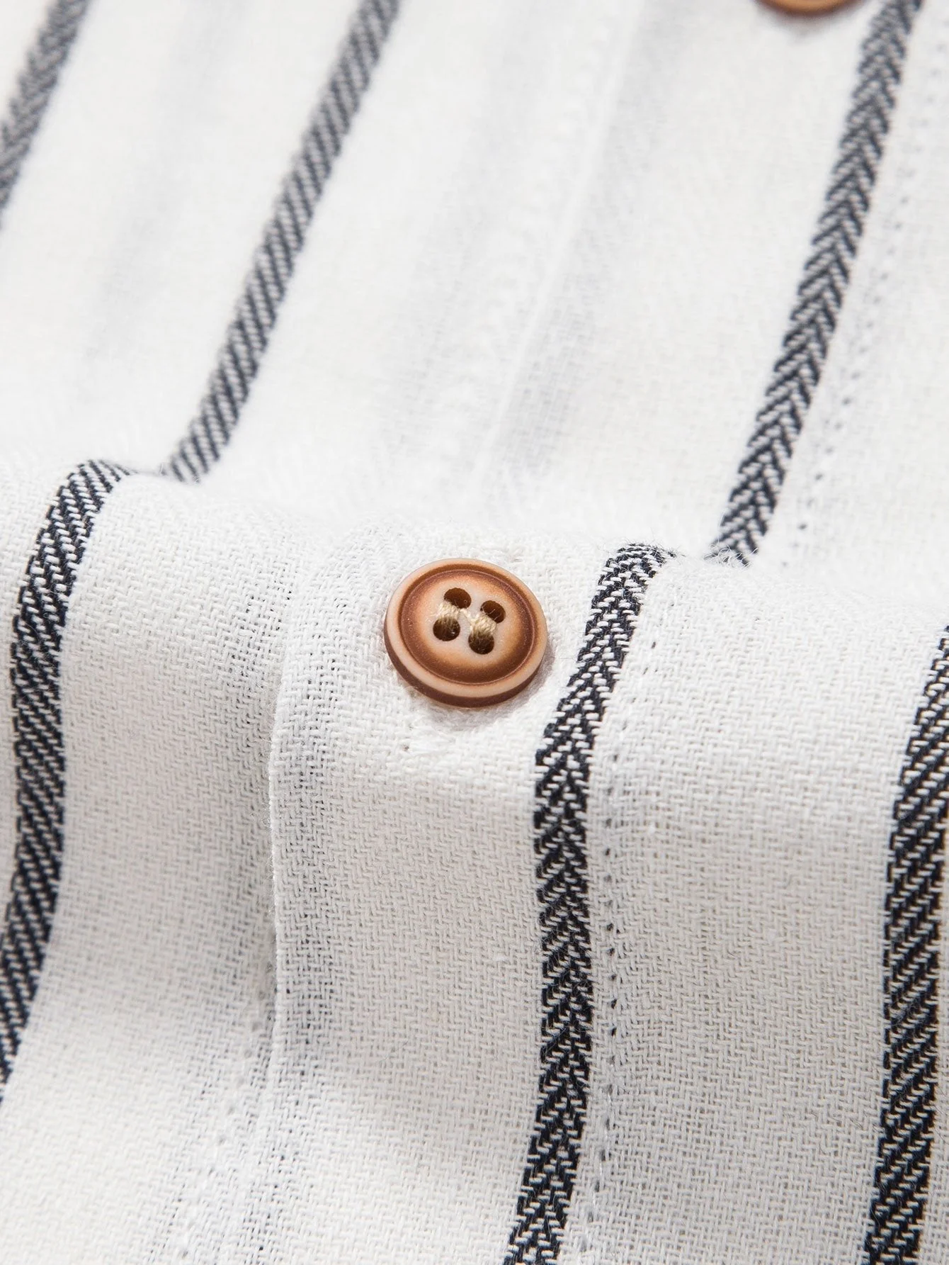 Adelphius® | Cotton Blend Striped Button Up Shirt & Linen Drawstring Shorts - Image 18