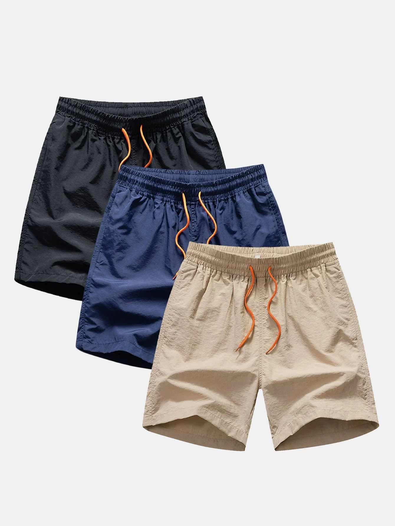 Adham® | 3 Pieces Man Mid Length Drawstring Swim Shorts - Image 2