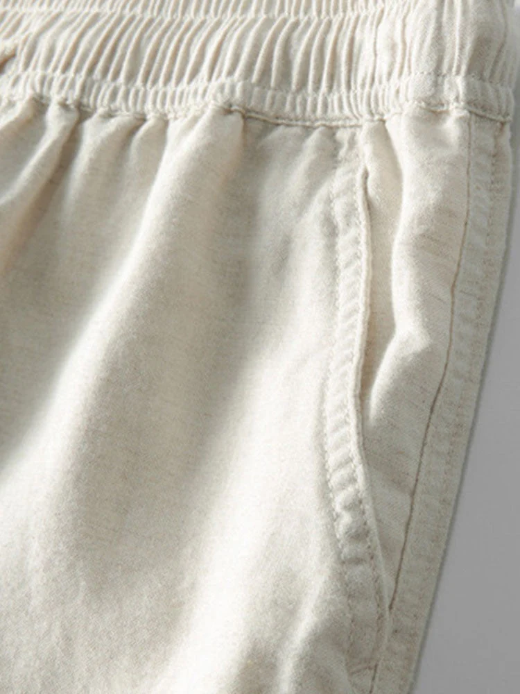 Adlai® | Short Sleeve Knitted Waffle Cuban Shirt & Straight Leg Linen Pants - Image 11