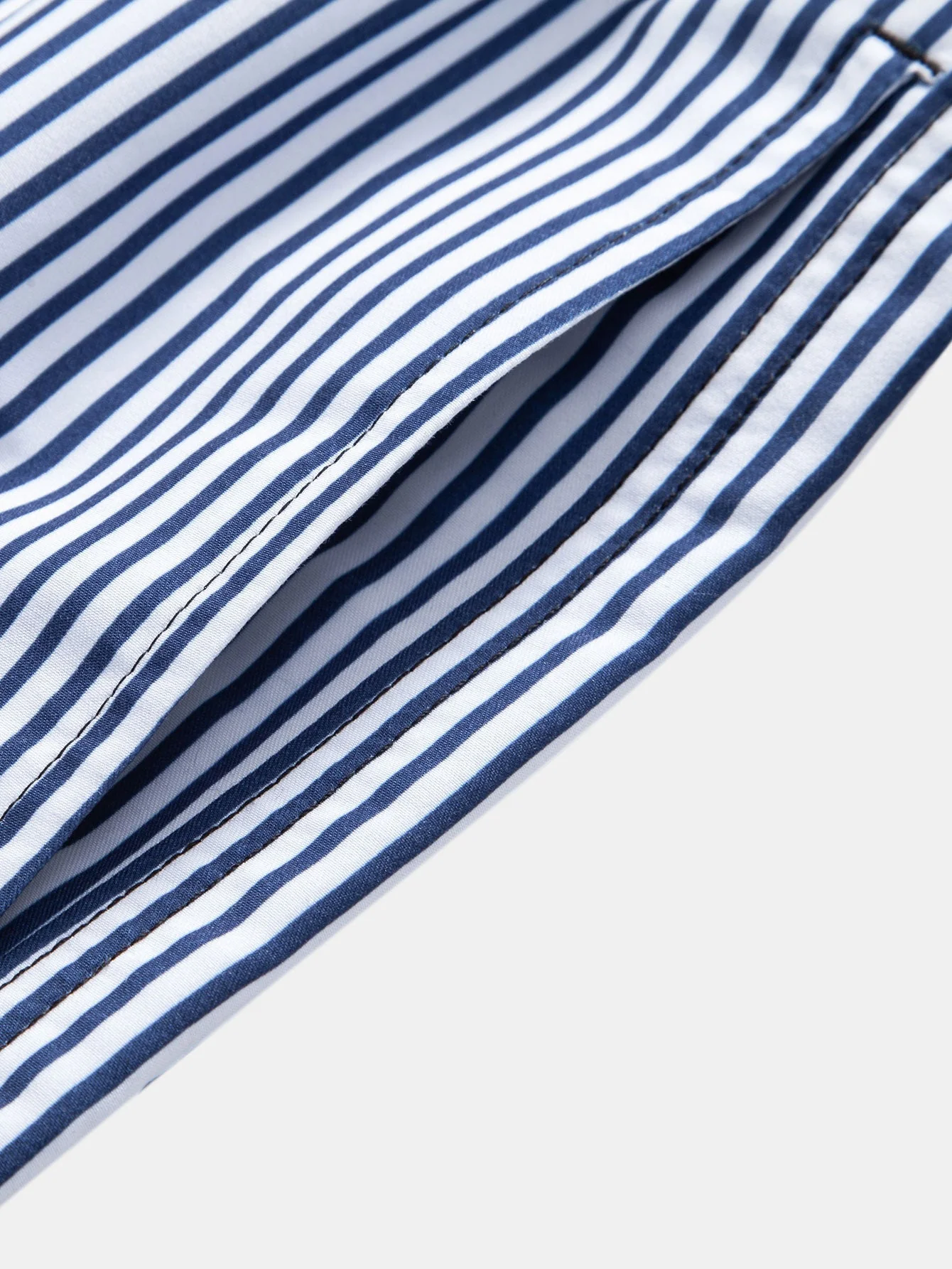 Adler® | Linen Look Cotton Button Up Shirt & Stripe Print Swim Shorts - Image 10
