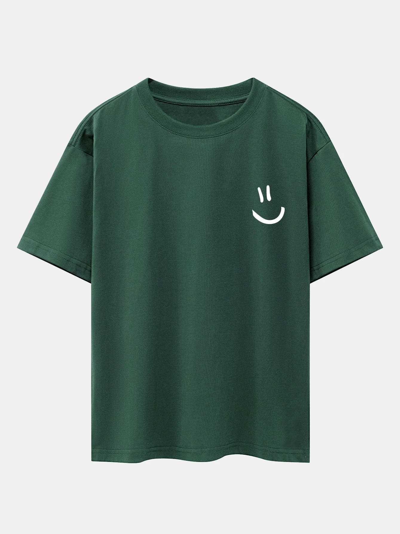 Adney® | 3 Pieces Smiley Face Print Drop Shoulder Oversize T-Shirts - Image 5