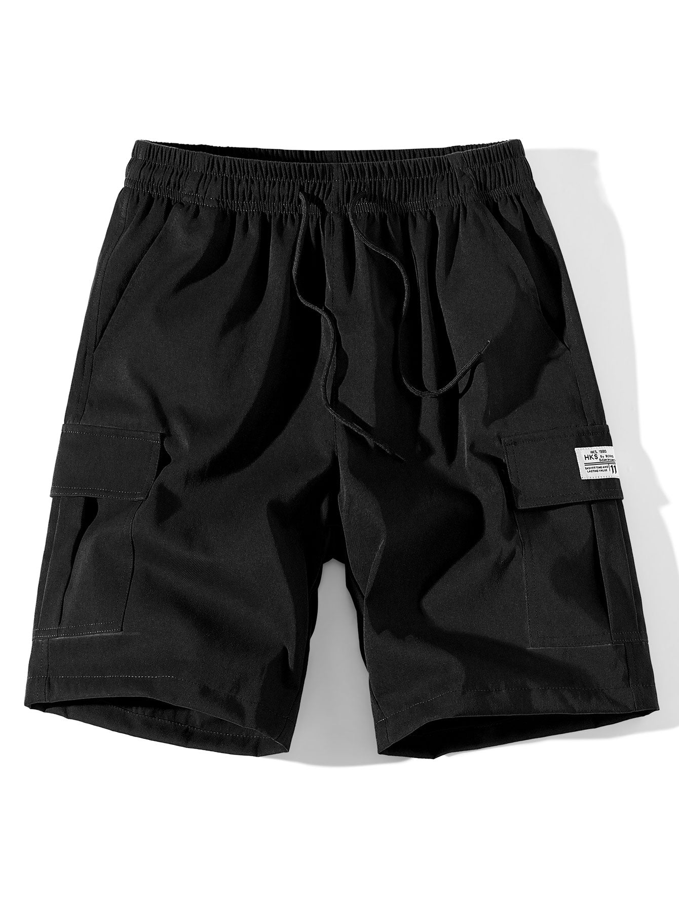 Adolfito® | 3 Pieces Solid Color Cargo Drawstring Shorts - Image 5