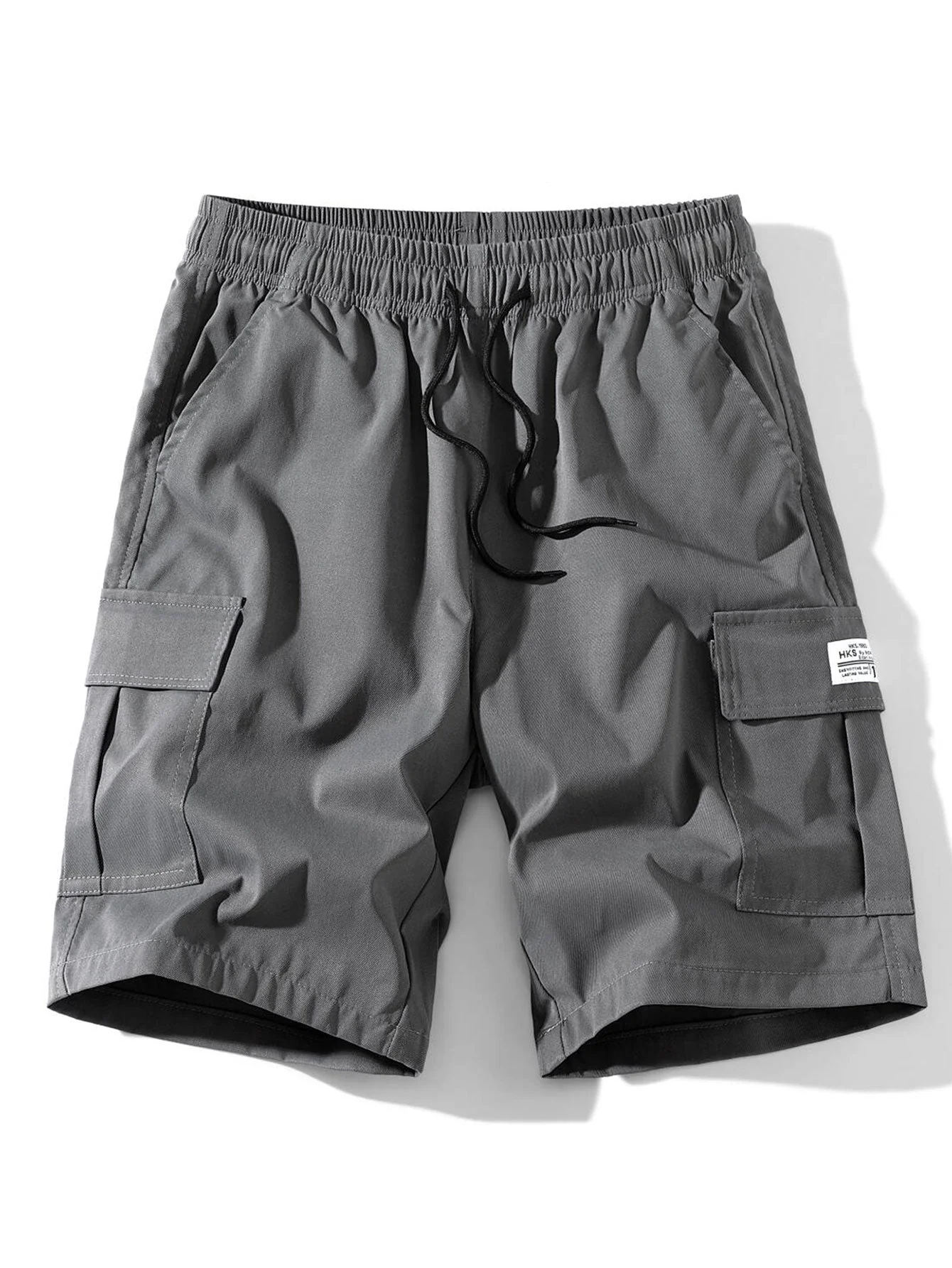 Adolfito® | 3 Pieces Solid Color Cargo Drawstring Shorts - Image 7