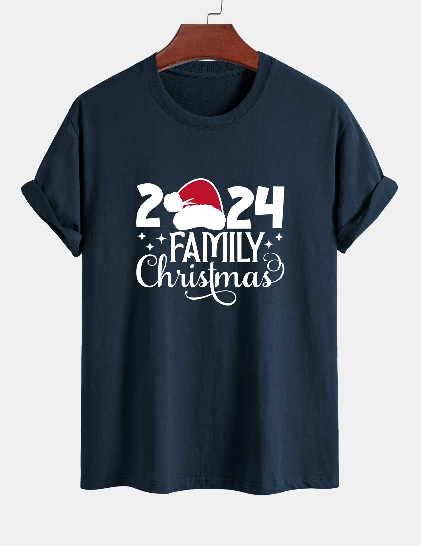 Adolfo® | Family Christmas 2024 Print Cotton T-Shirt - Image 10