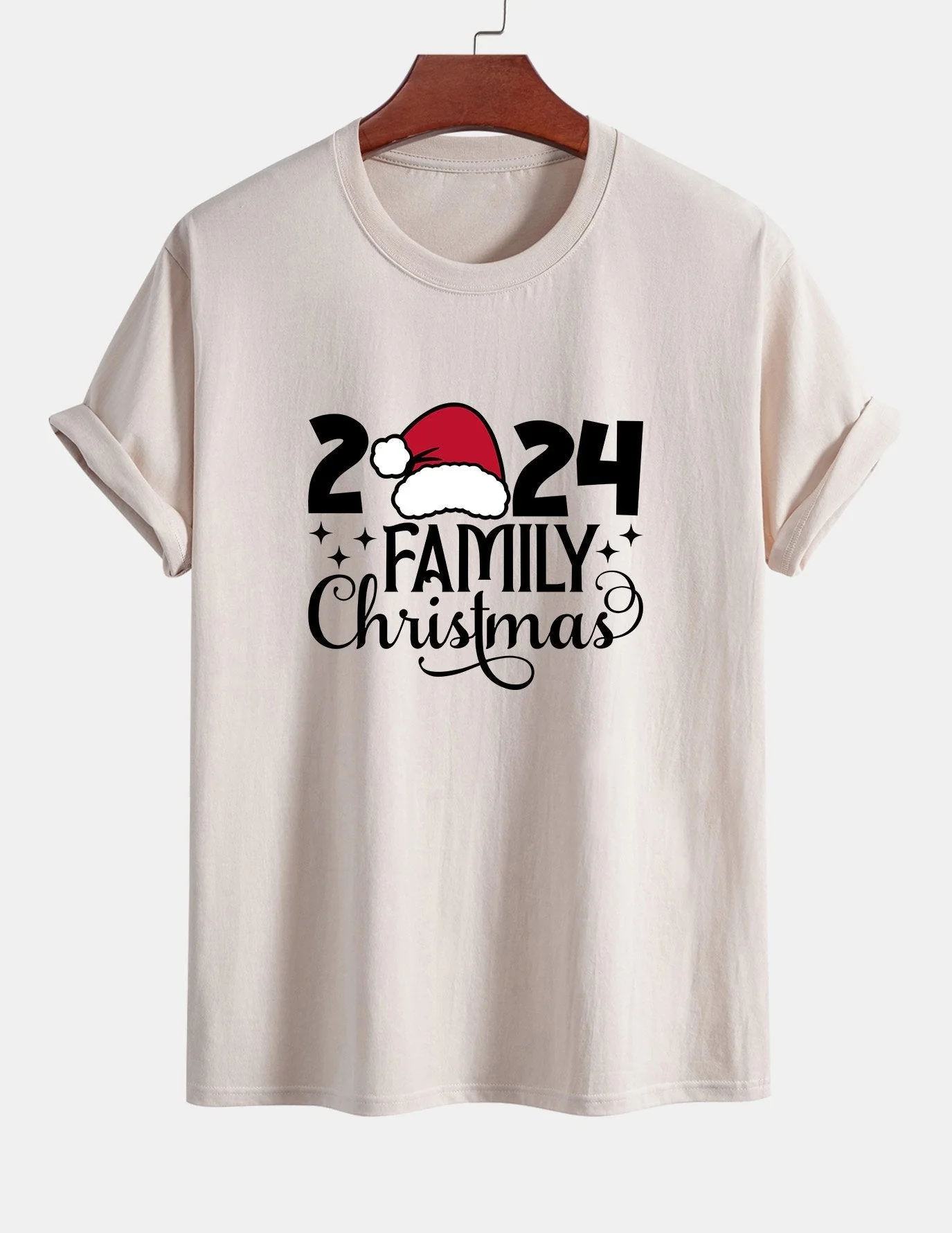 Adolfo® | Family Christmas 2024 Print Cotton T-Shirt - Image 11