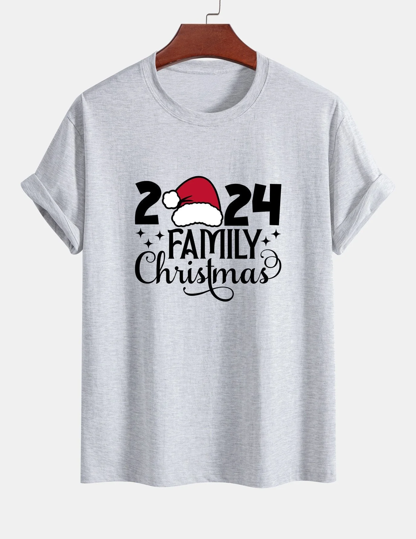 Adolfo® | Family Christmas 2024 Print Cotton T-Shirt - Image 13