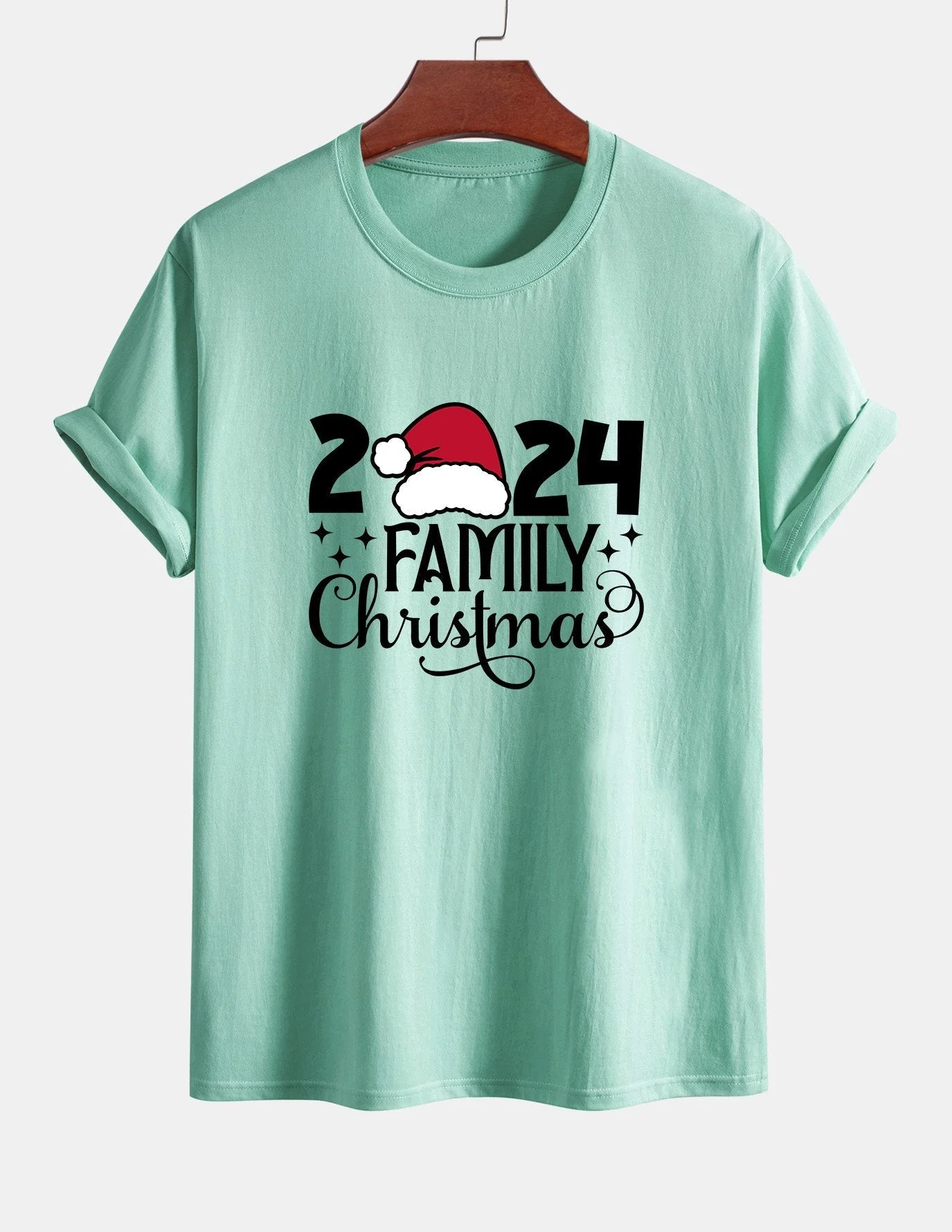 Adolfo® | Family Christmas 2024 Print Cotton T-Shirt - Image 14