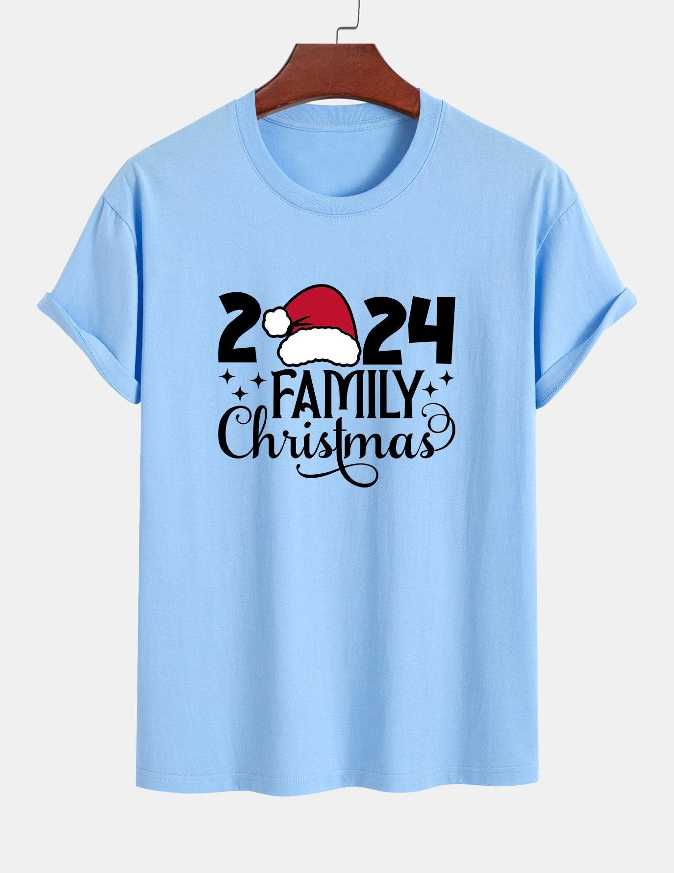 Adolfo® | Family Christmas 2024 Print Cotton T-Shirt - Image 15