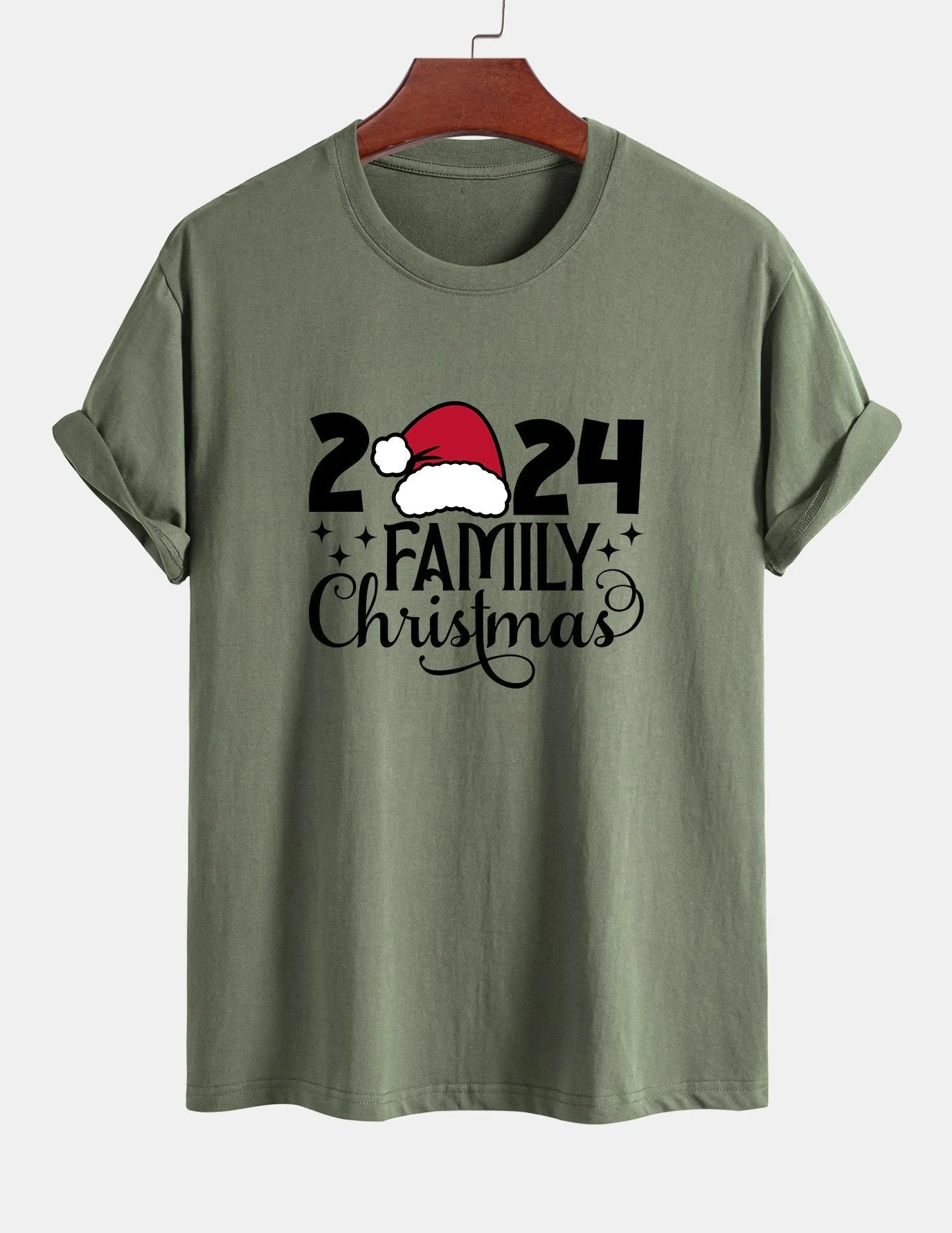 Adolfo® | Family Christmas 2024 Print Cotton T-Shirt - Image 16