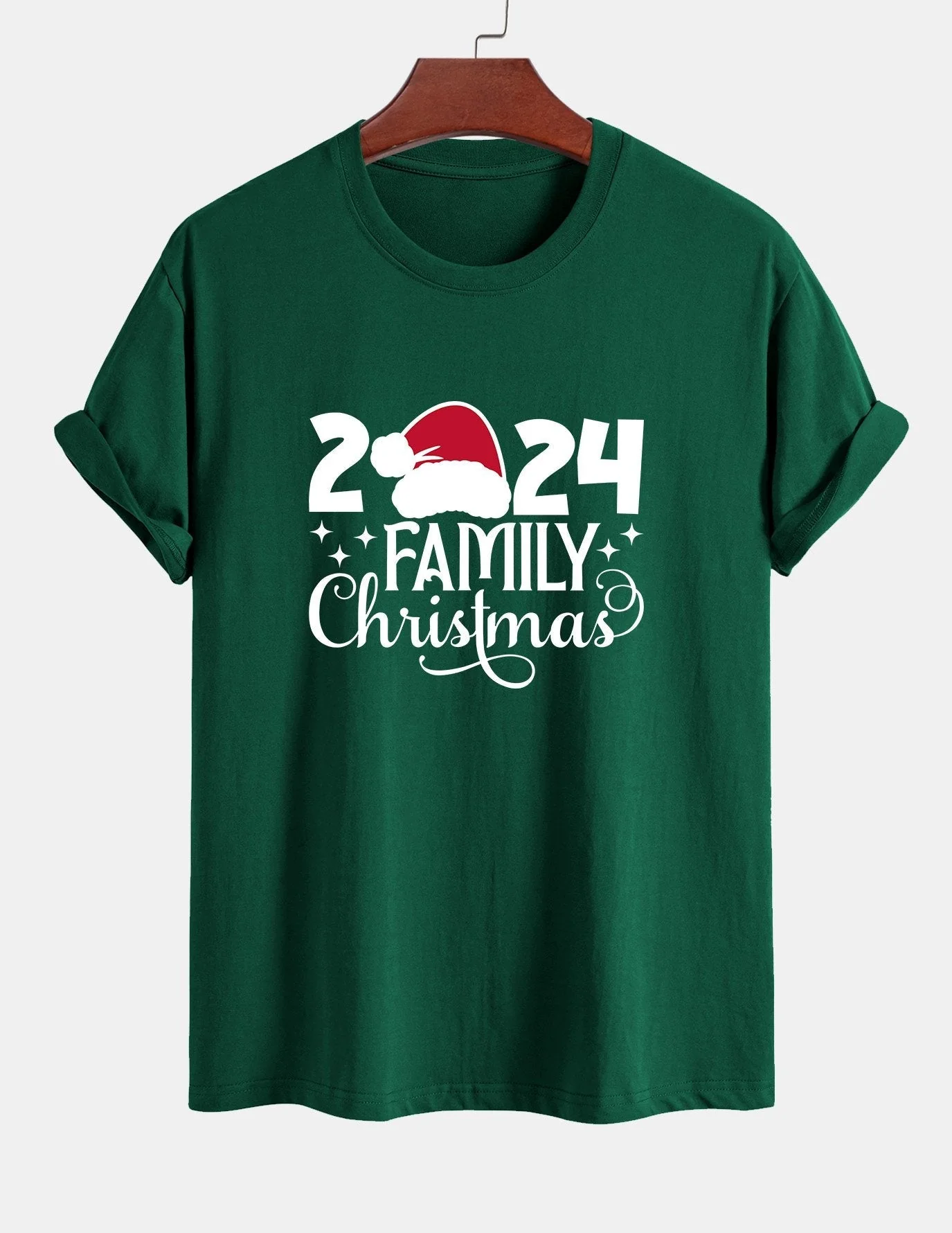 Adolfo® | Family Christmas 2024 Print Cotton T-Shirt - Image 2