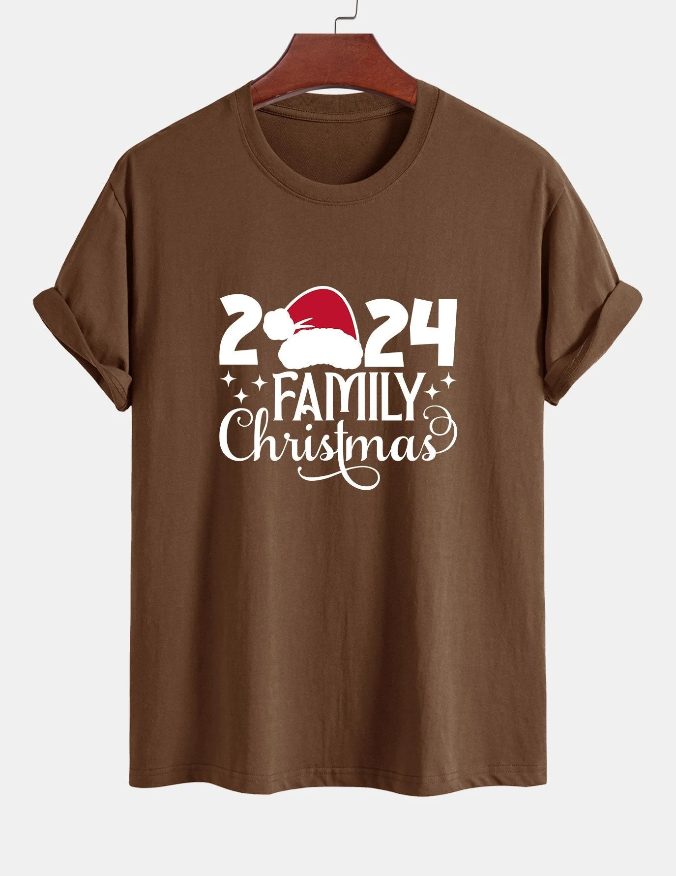 Adolfo® | Family Christmas 2024 Print Cotton T-Shirt - Image 5