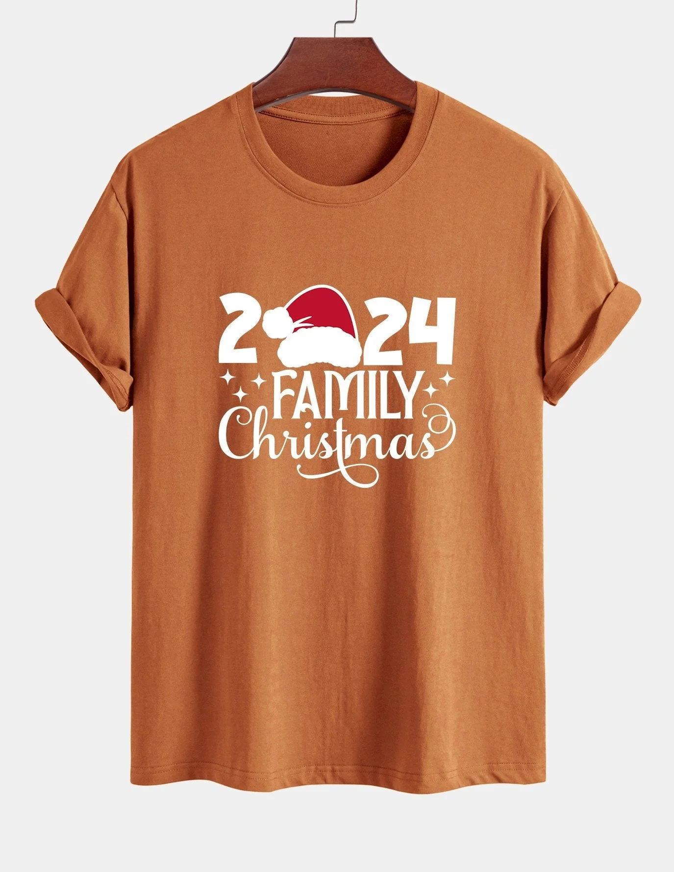 Adolfo® | Family Christmas 2024 Print Cotton T-Shirt - Image 6