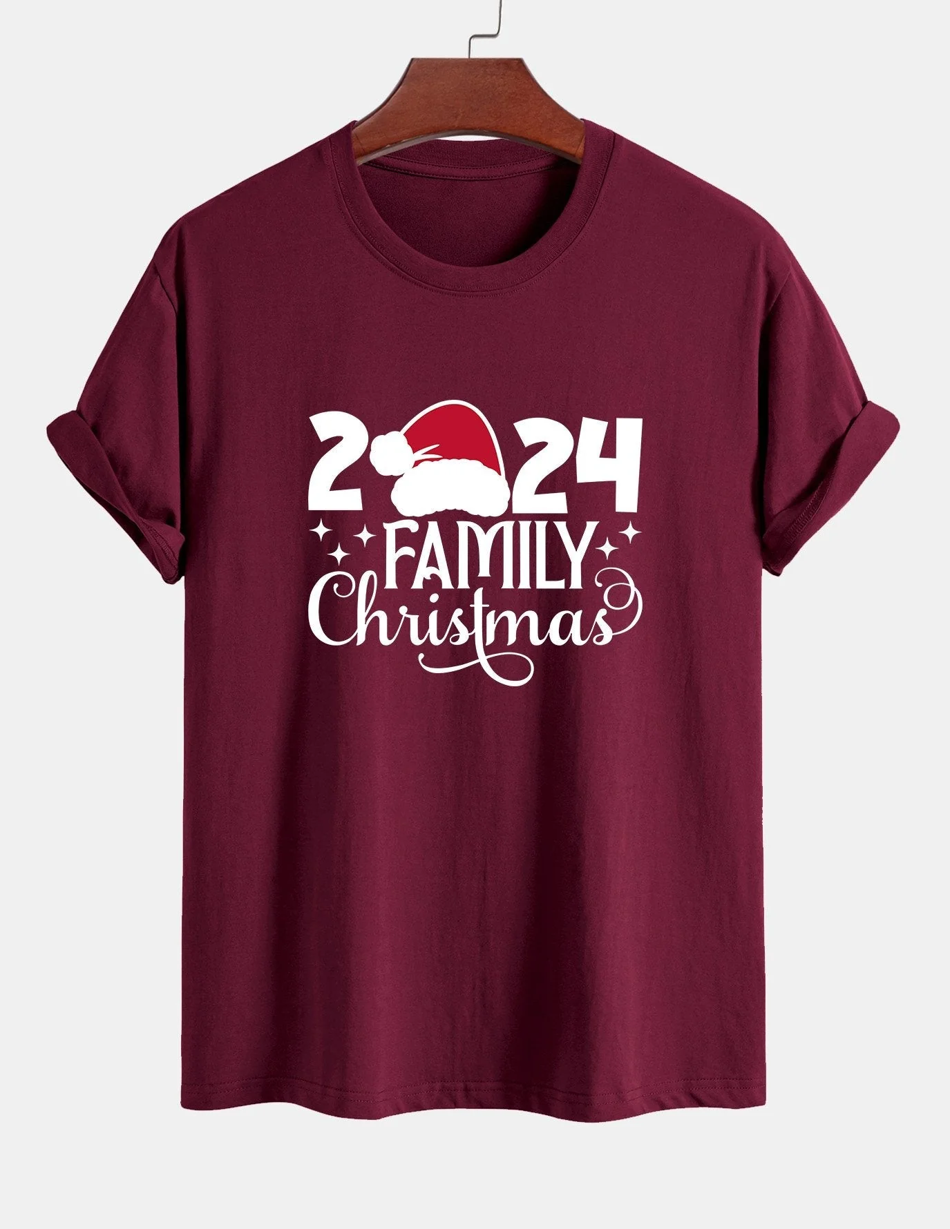 Adolfo® | Family Christmas 2024 Print Cotton T-Shirt - Image 8