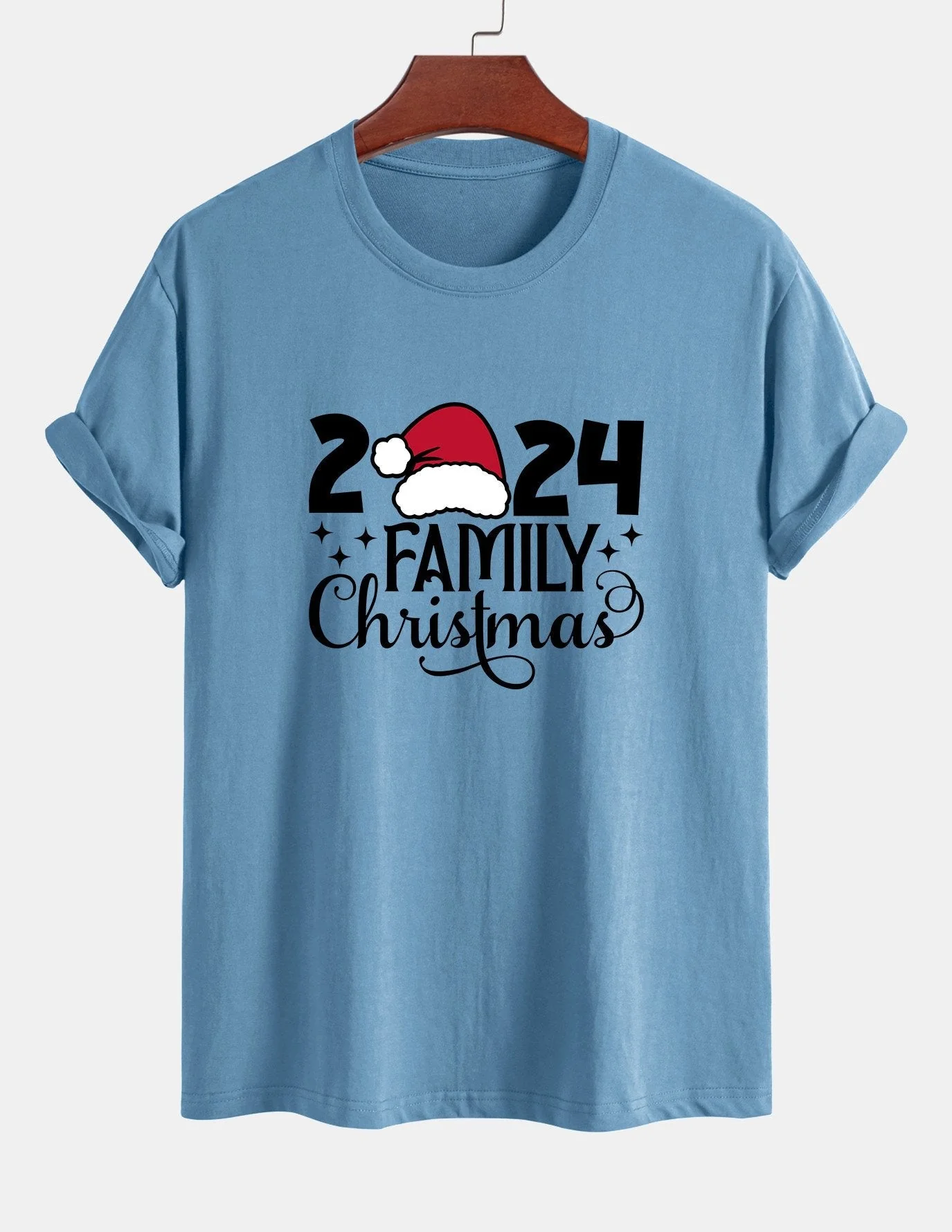 Adolfo® | Family Christmas 2024 Print Cotton T-Shirt - Image 9