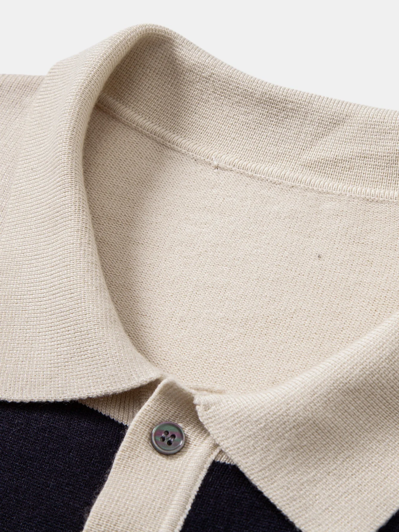 Adolfo® | Long Sleeve Stripe Knit Polo Shirt - Image 13