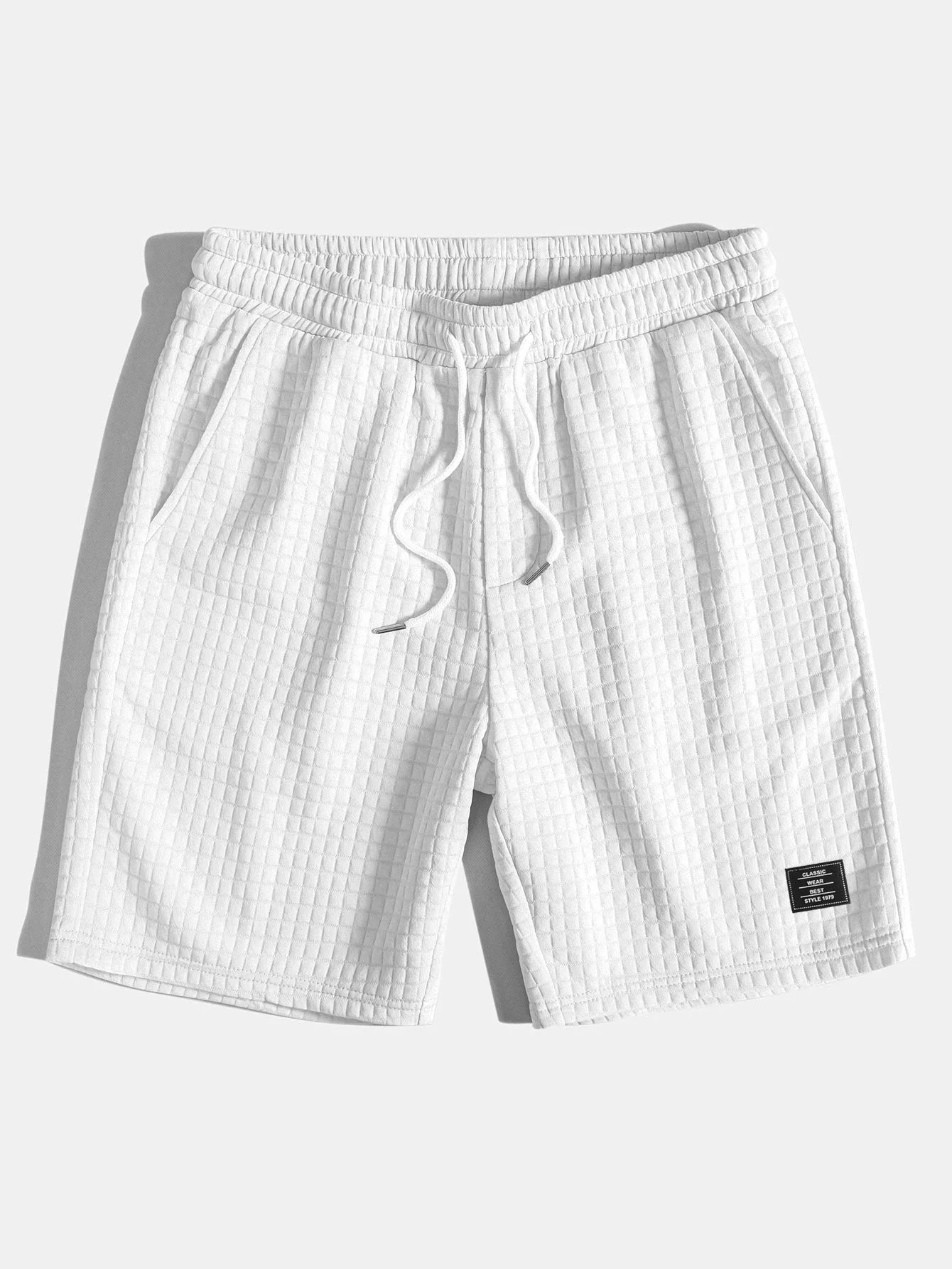 Adon® | 3 Pieces Waffle Drawstring Shorts - Image 3