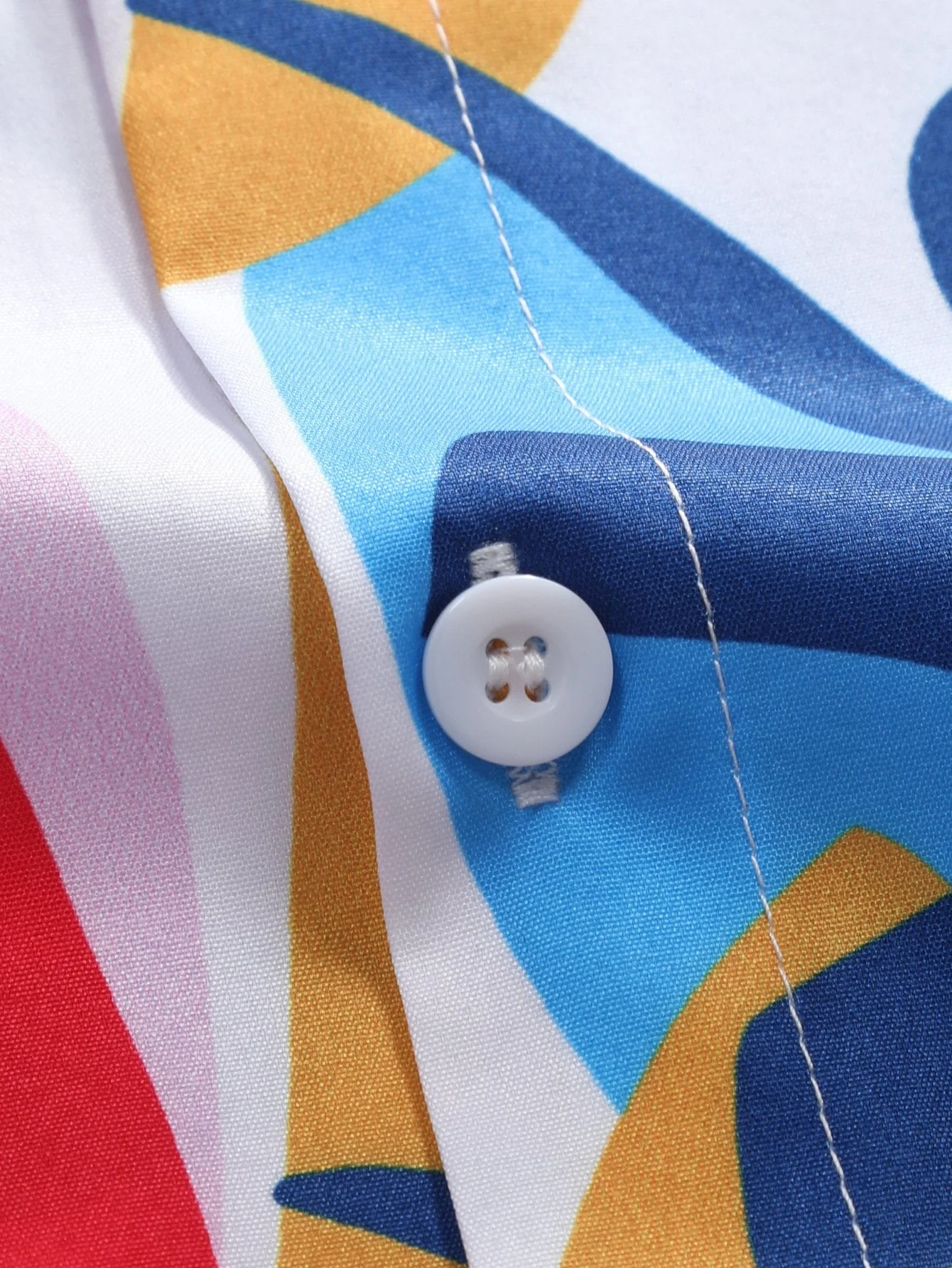 Adonis® | Colorful Leaf Print Button Up Shirt & Swim Shorts - Image 18