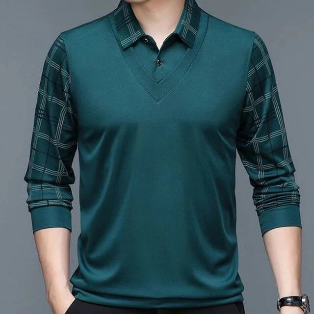 Adrián® | Elegant long-sleeved polo shirt - Image 10
