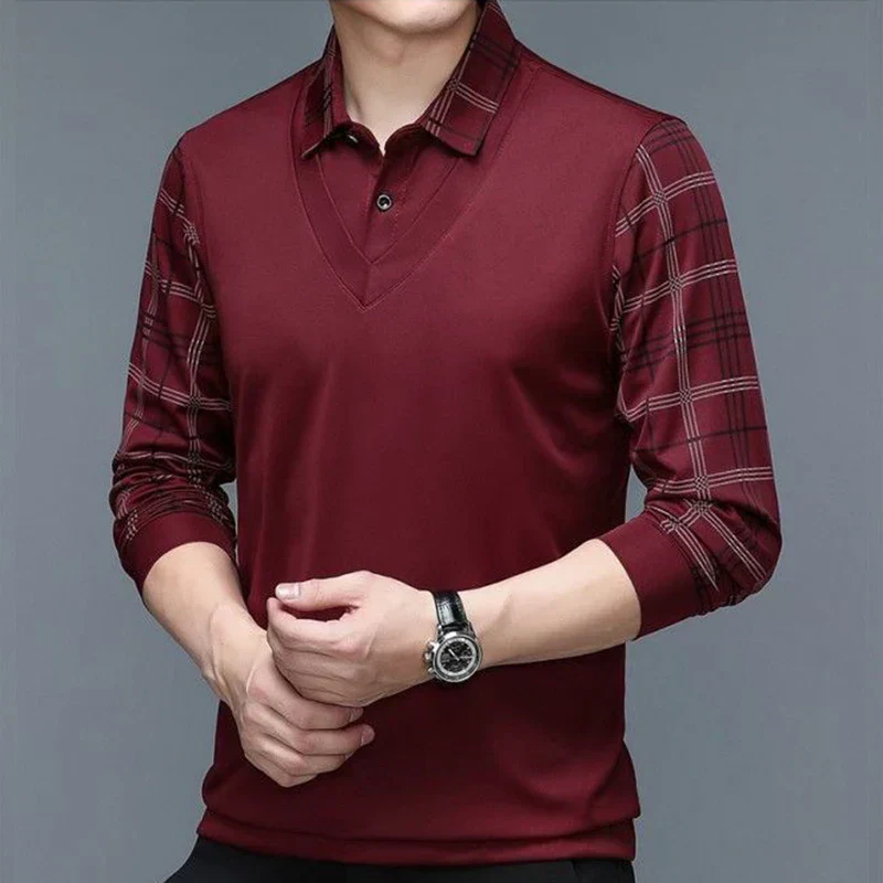 Adrián® | Elegant long-sleeved polo shirt - Image 2