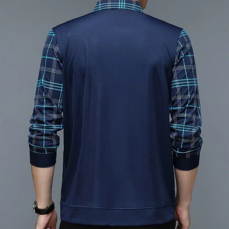 Adrián® | Elegant long-sleeved polo shirt - Image 3
