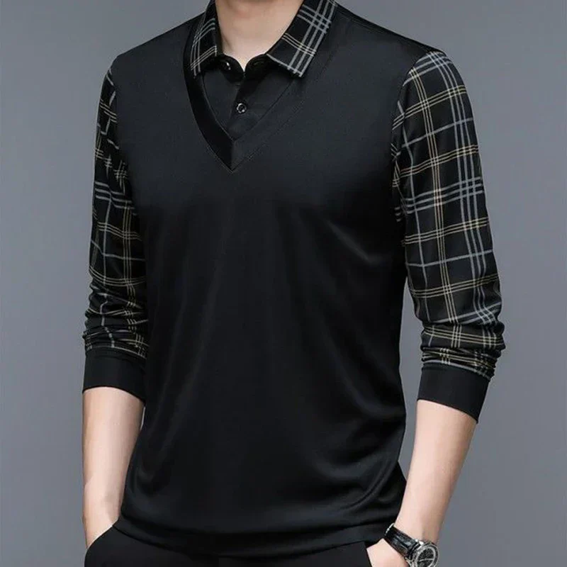 Adrián® | Elegant long-sleeved polo shirt - Image 4