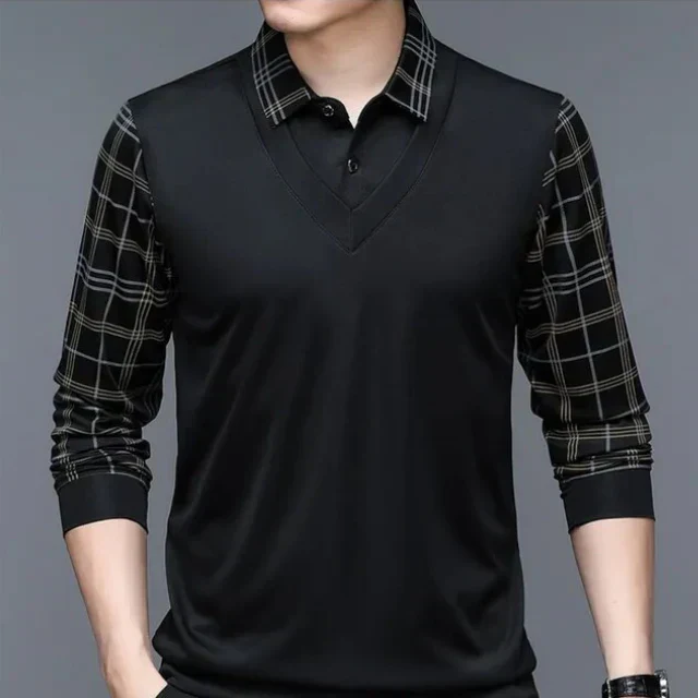 Adrián® | Elegant long-sleeved polo shirt - Image 7
