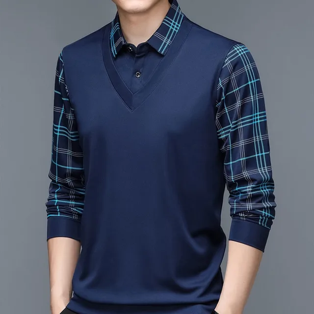 Adrián® | Elegant long-sleeved polo shirt - Image 8