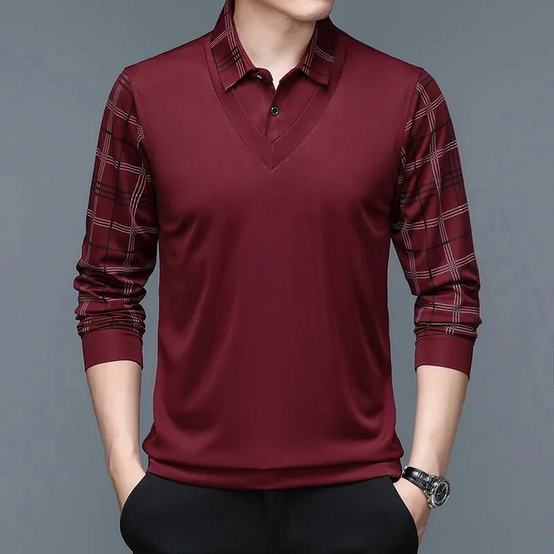 Adrián® | Elegant long-sleeved polo shirt - Image 9
