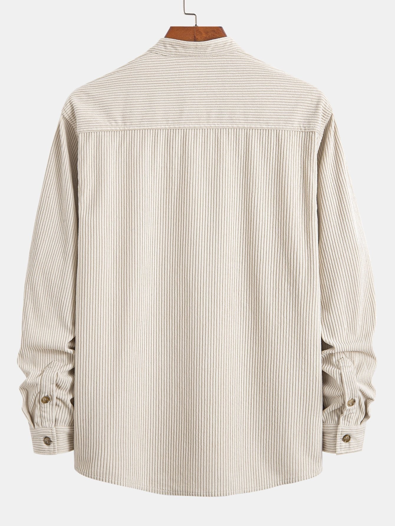 Adriano® | Corduroy Stand Collar Shirt - Image 2