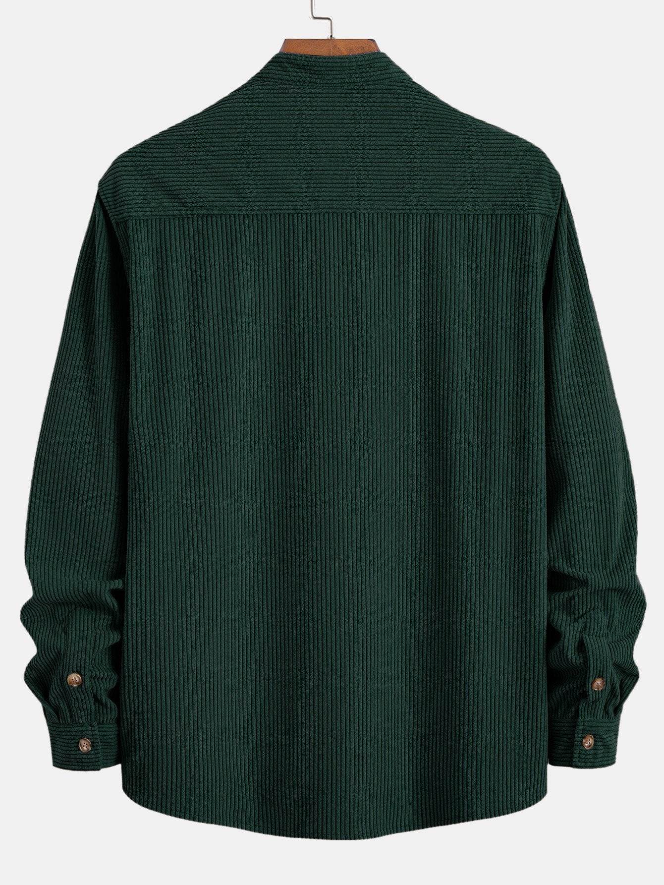 Adriano® | Corduroy Stand Collar Shirt - Image 4