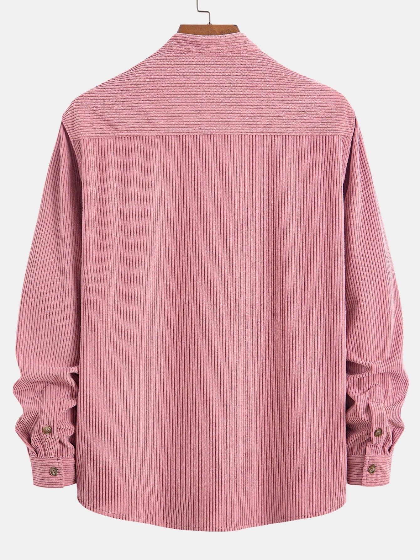 Adriano® | Corduroy Stand Collar Shirt - Image 6