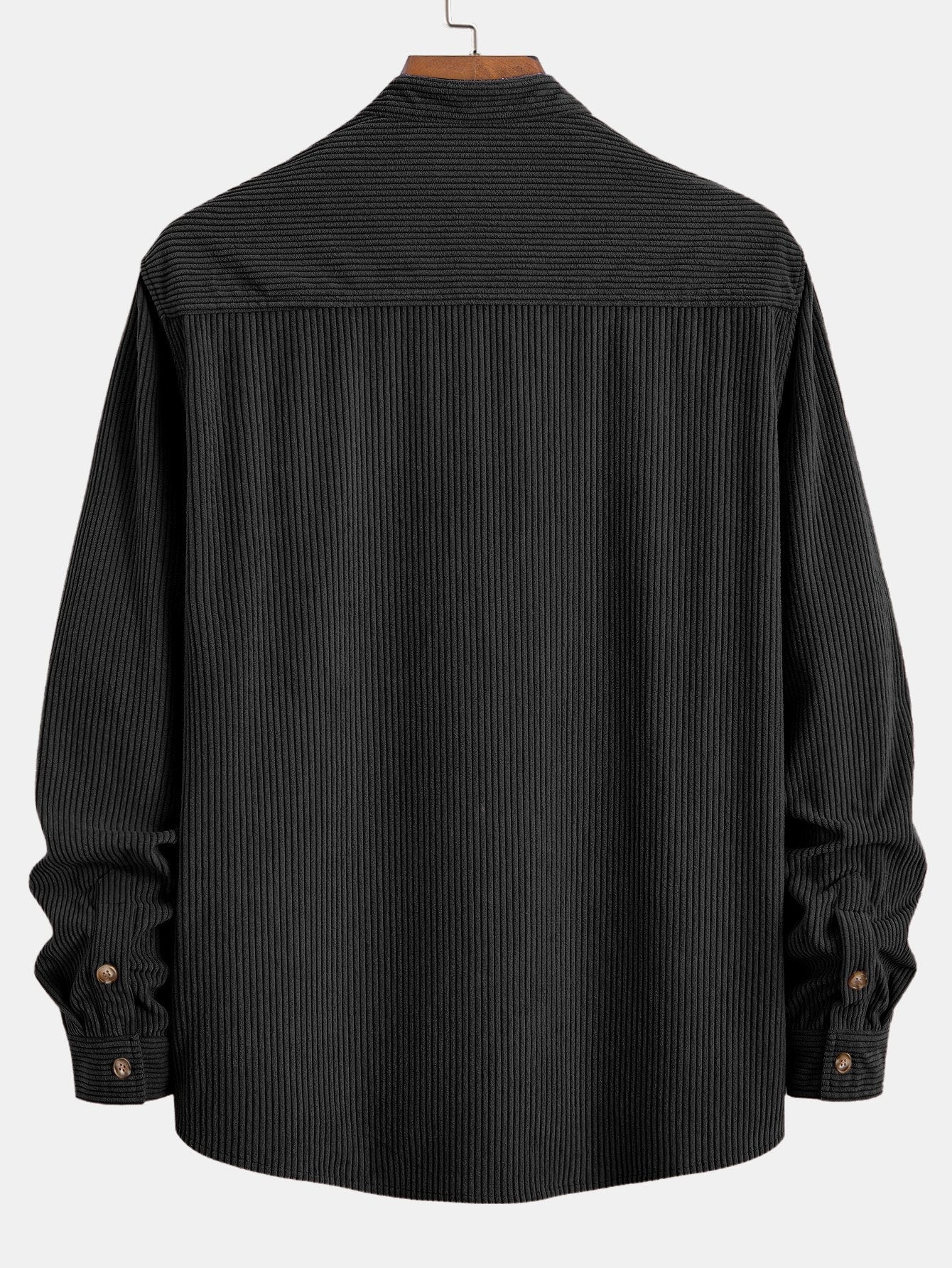 Adriano® | Corduroy Stand Collar Shirt - Image 8